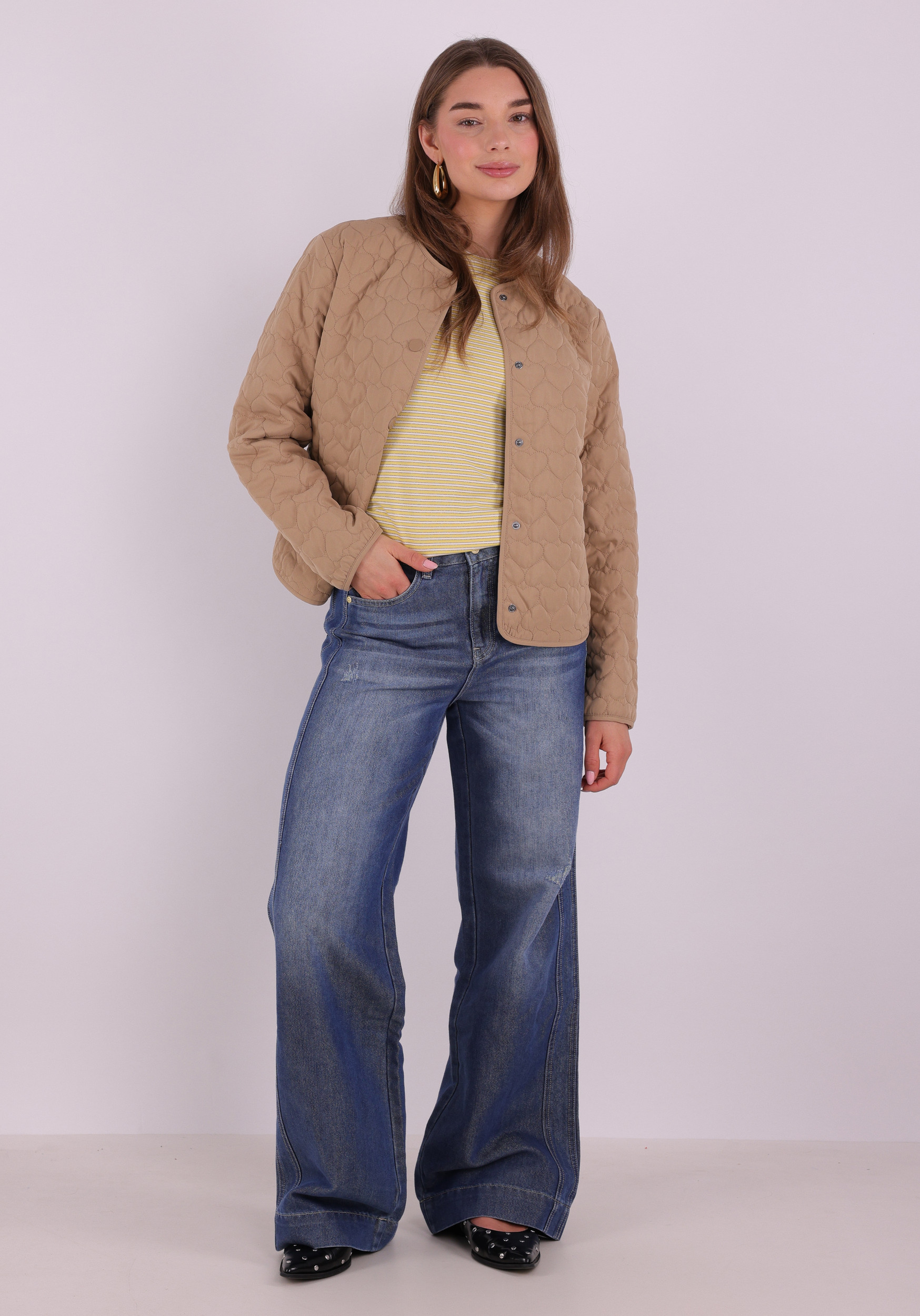 Only Jacket heart quilted 15366265 Bruin