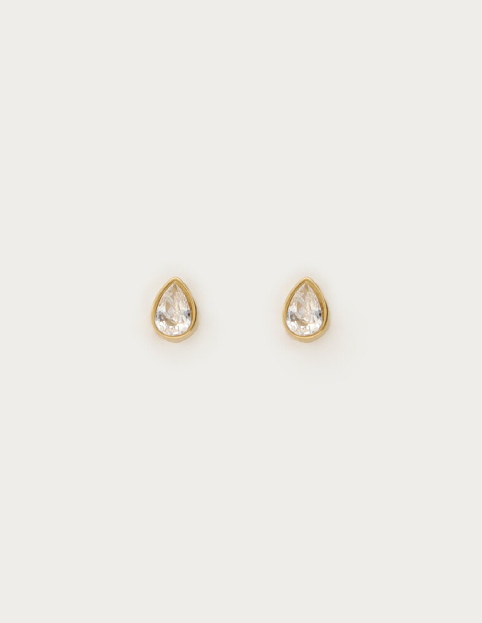 My Jewellery Studs met strass druppel MJ14859 Goud