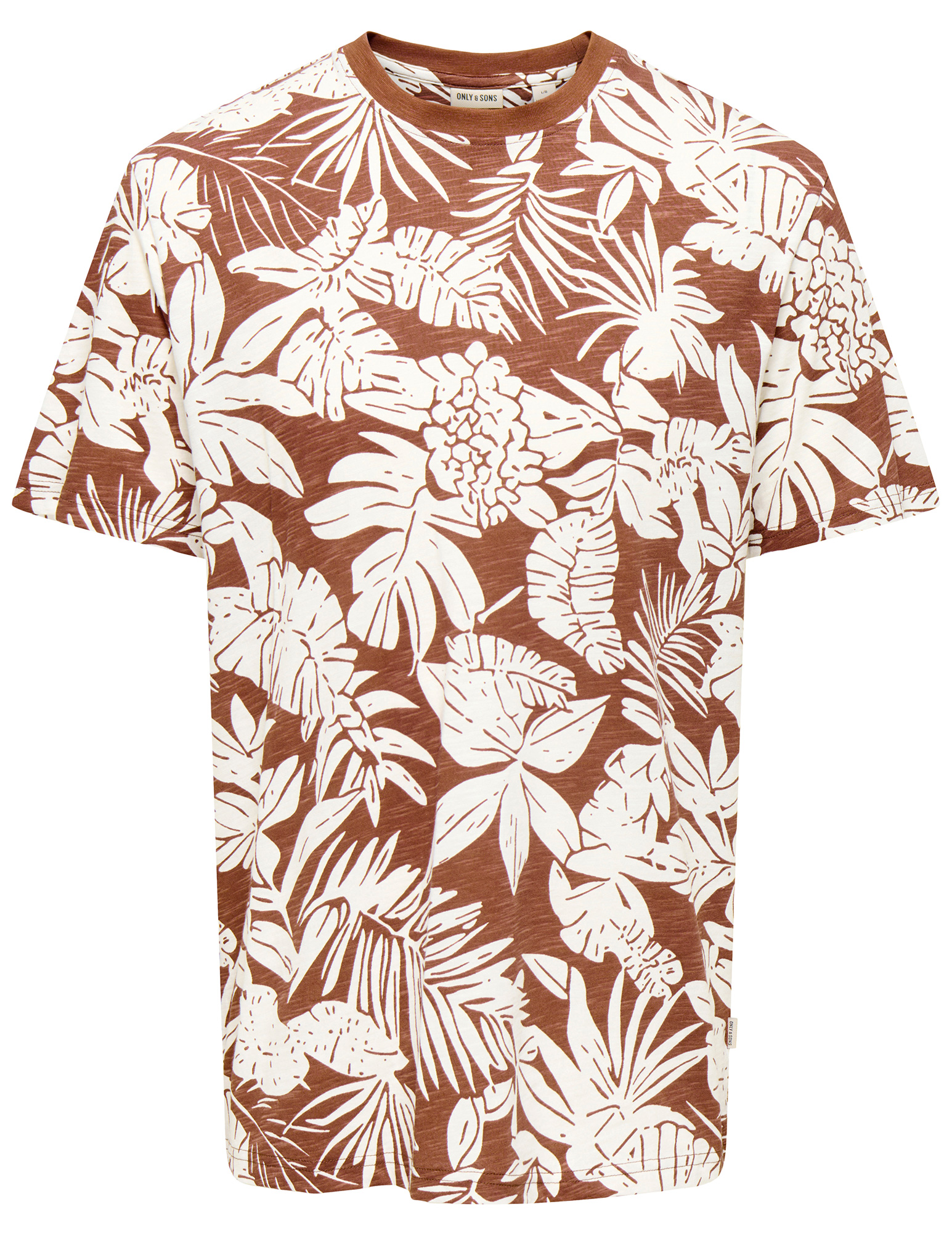 ONLY & SONS T-shirt Perry 22025283 Midden bruin