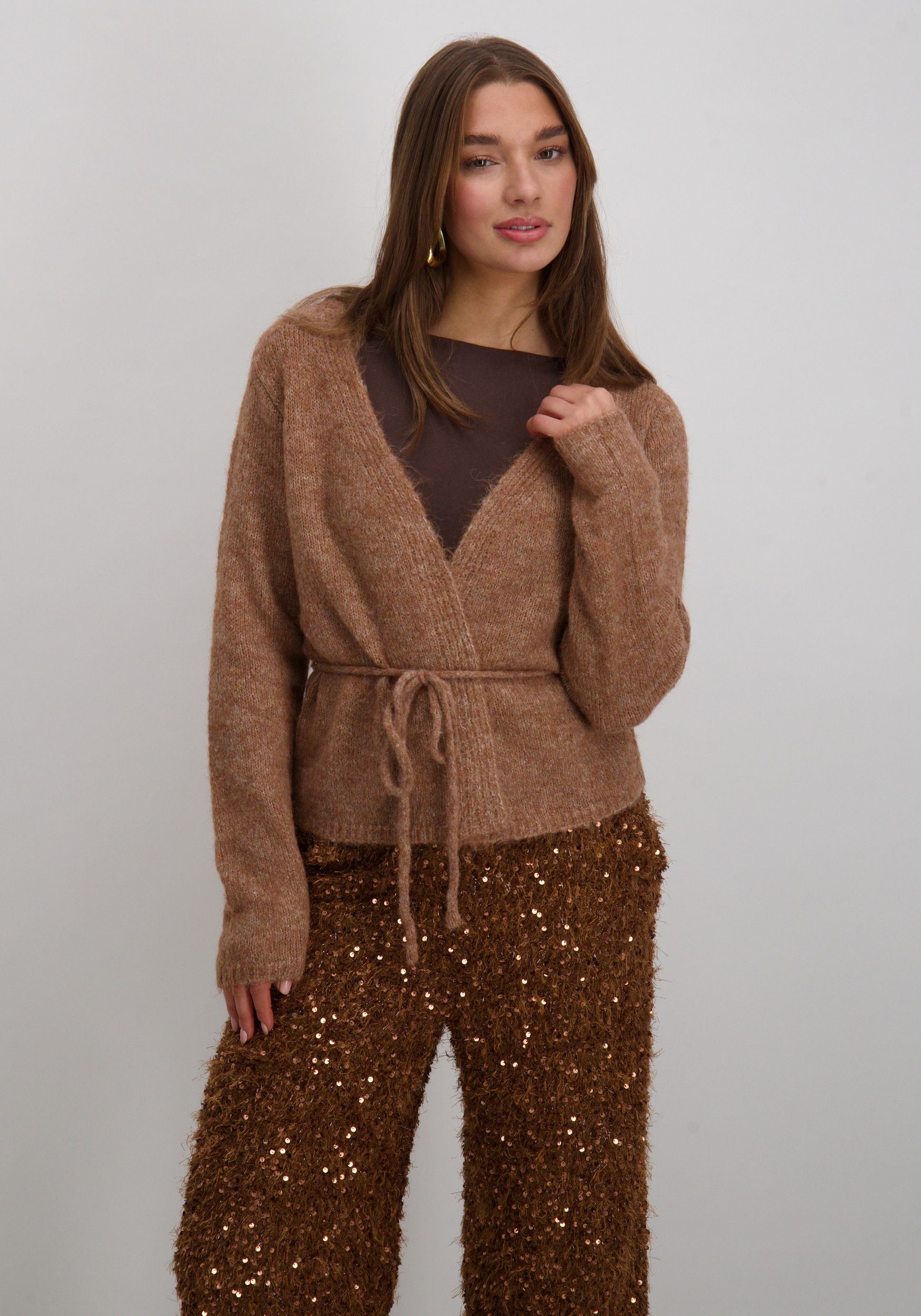 Vero moda Vest Sorrento 10341707 Licht bruin