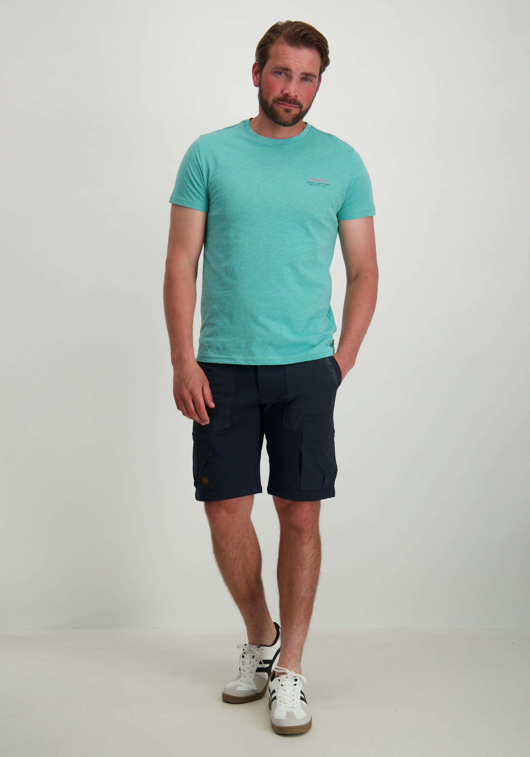 Petrol T-shirt M-1050-TSR647 Turquoise