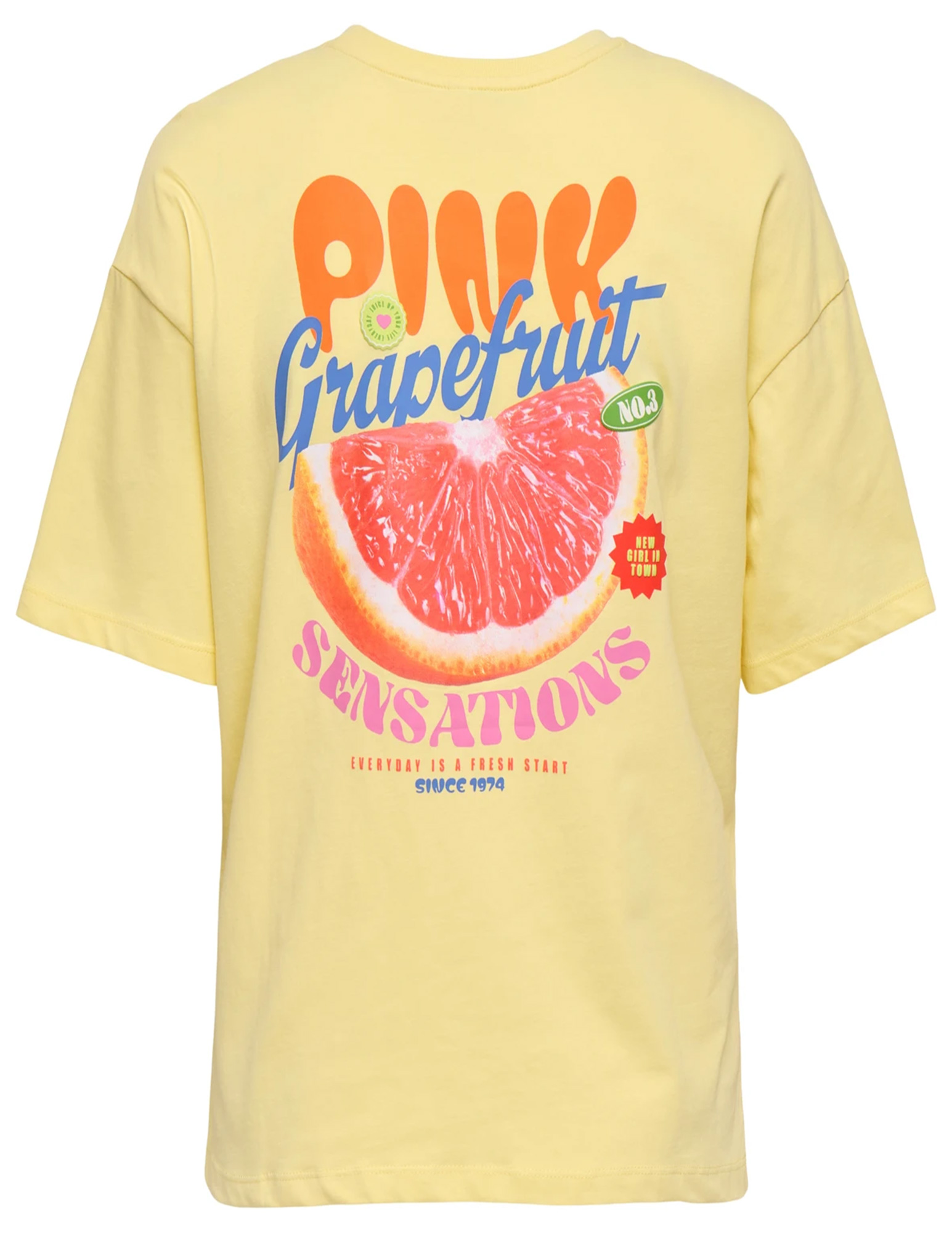 Only T-shirt Bolette 15367075 Licht geel