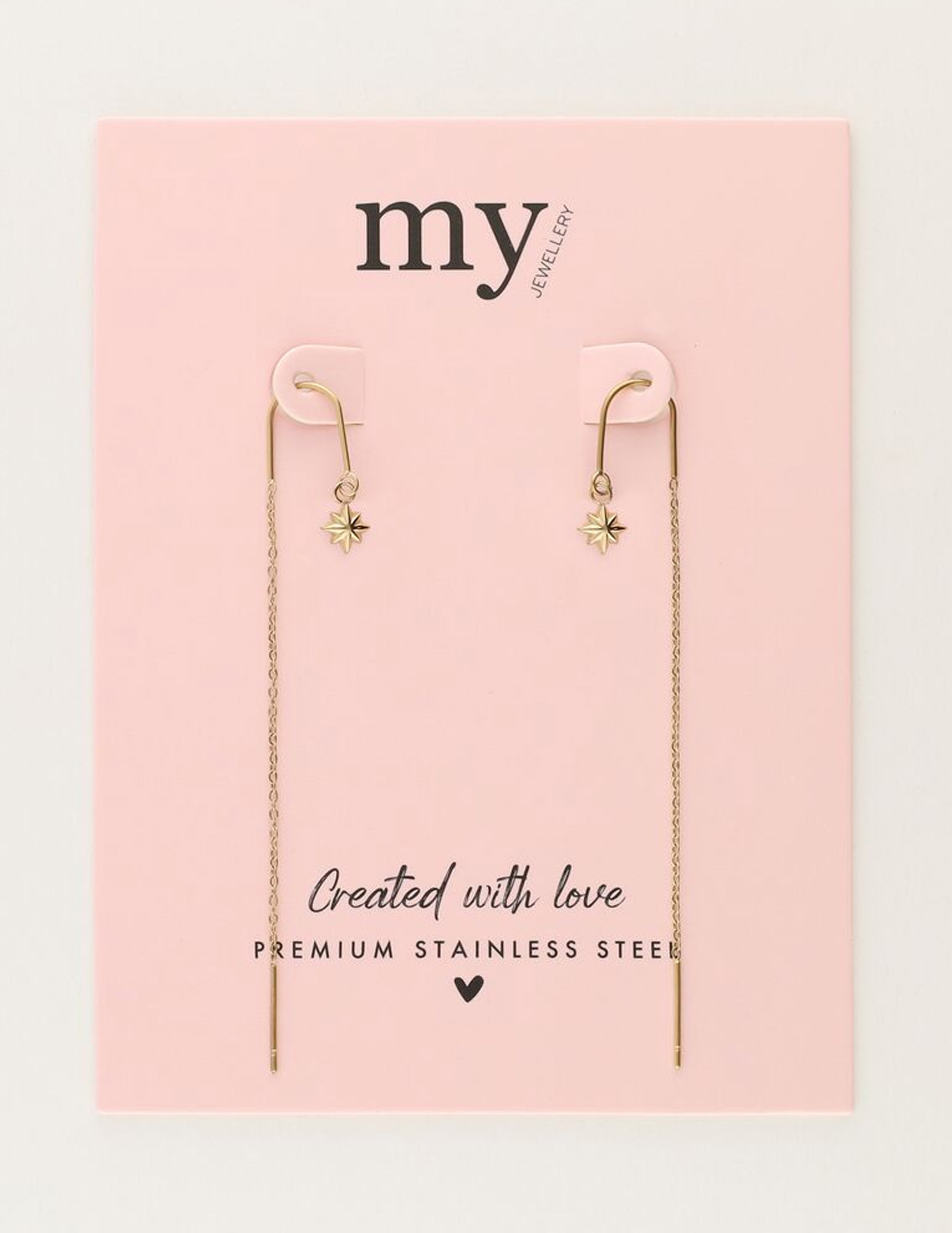My Jewellery Oorhangers met ster MJ11487 Goud