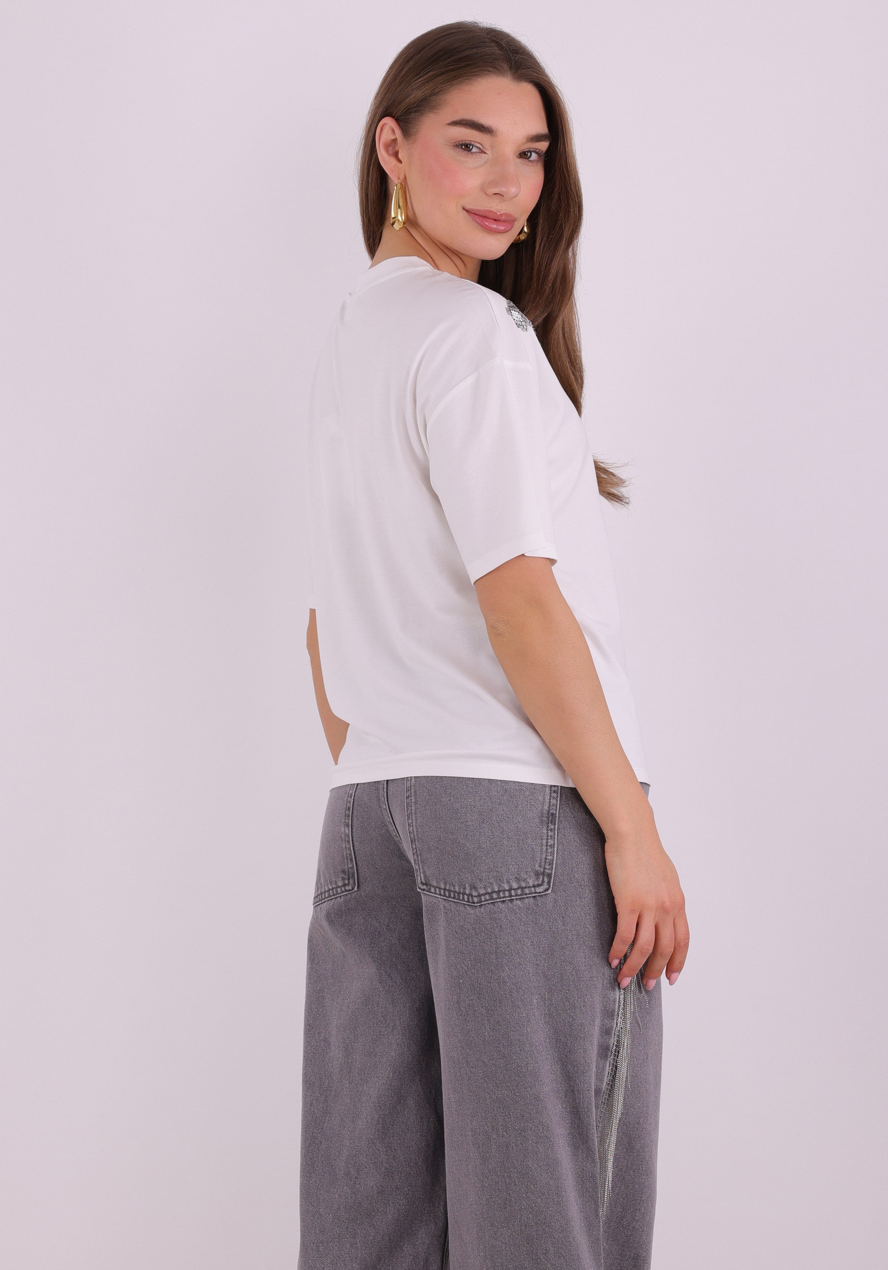 Vila T-shirt Selsa 14113127 Wit