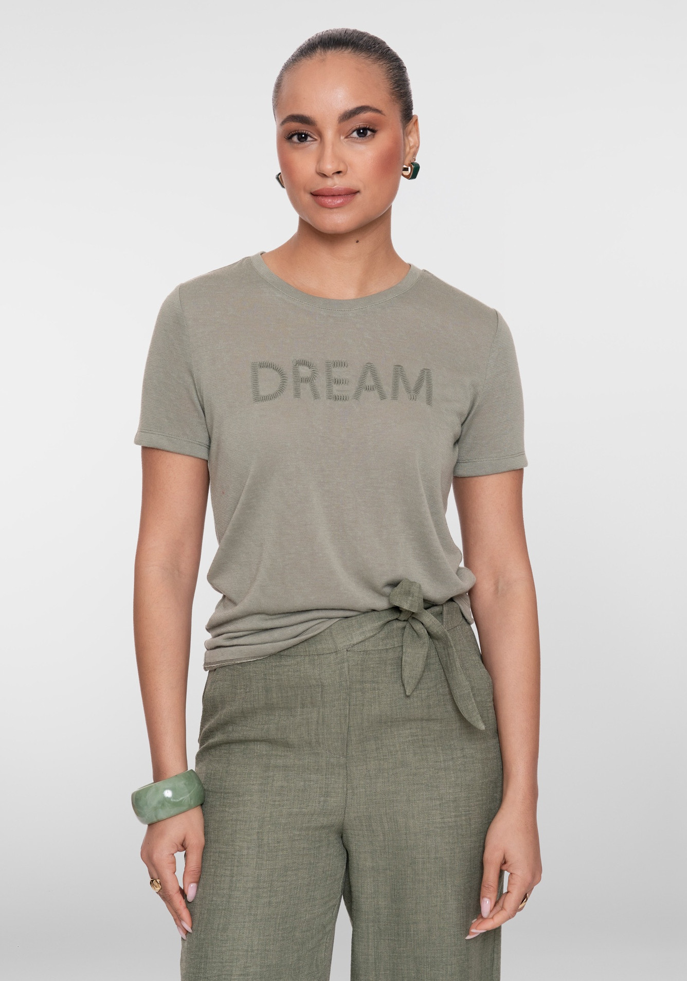 Geisha T-shirt Dream 62097-41 Midden groen