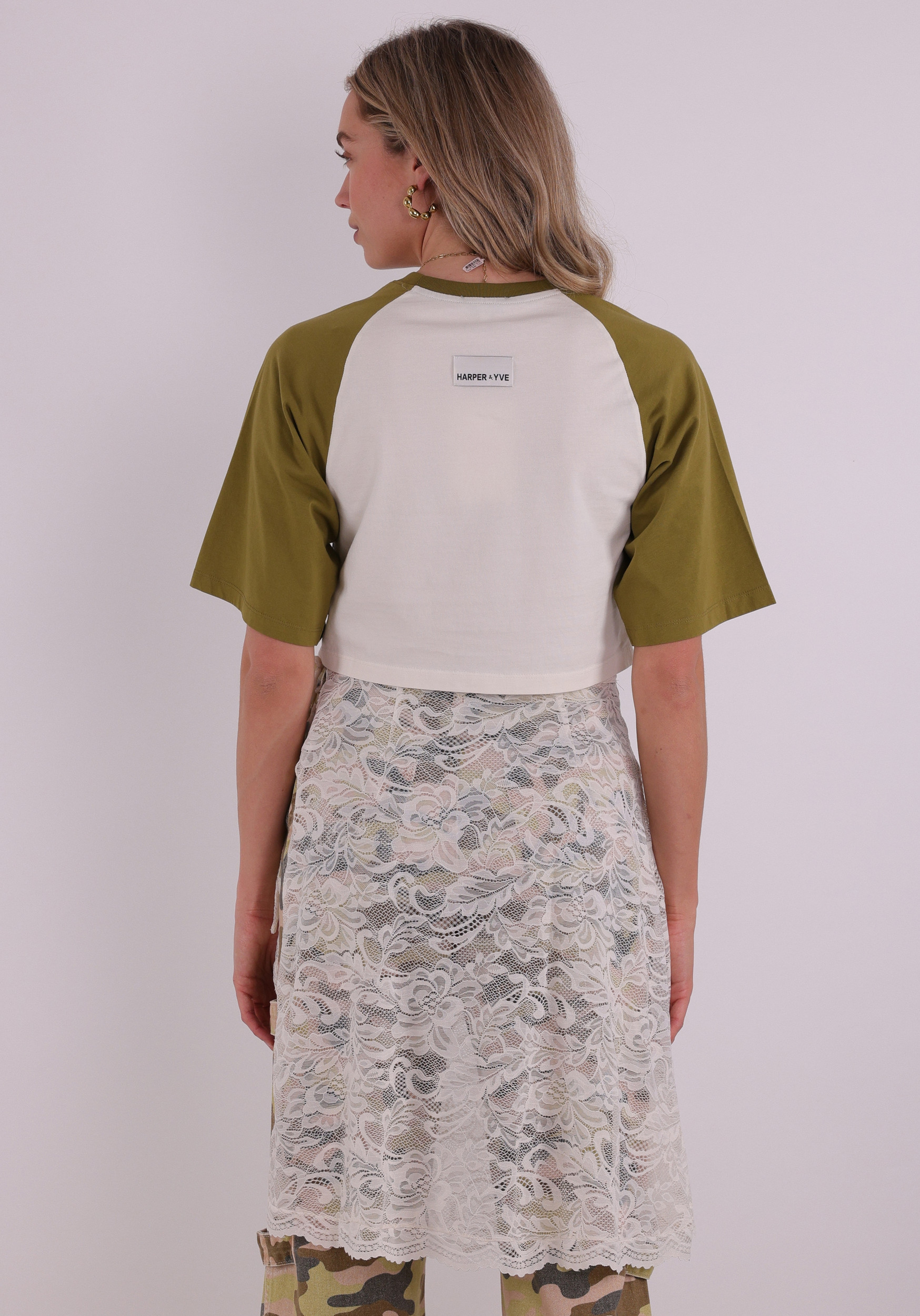 Harper & Yve T-shirt Mexican summer SS6Y300 Groen