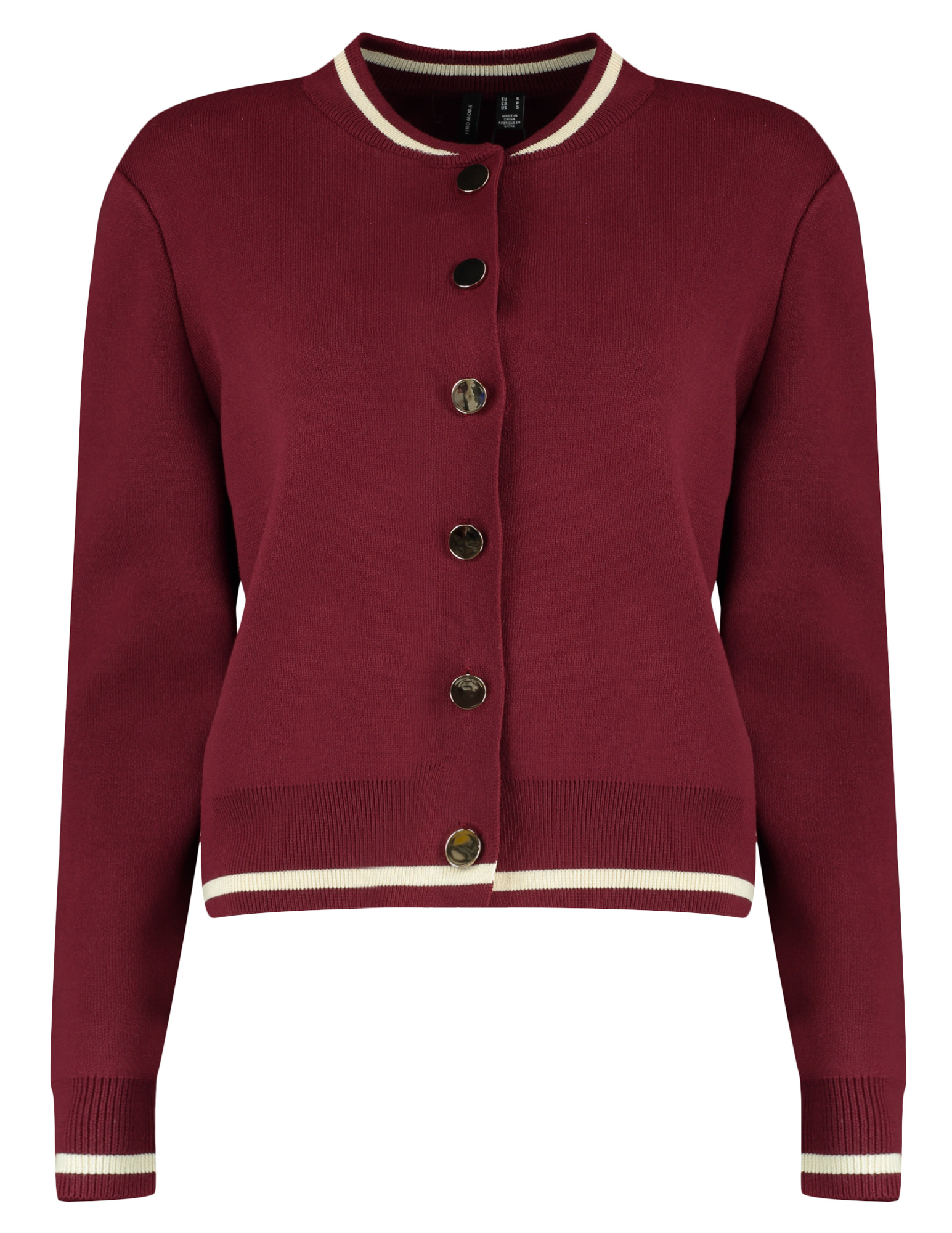 Vero moda Vest Evelijn bomber 10341071 Bordeaux