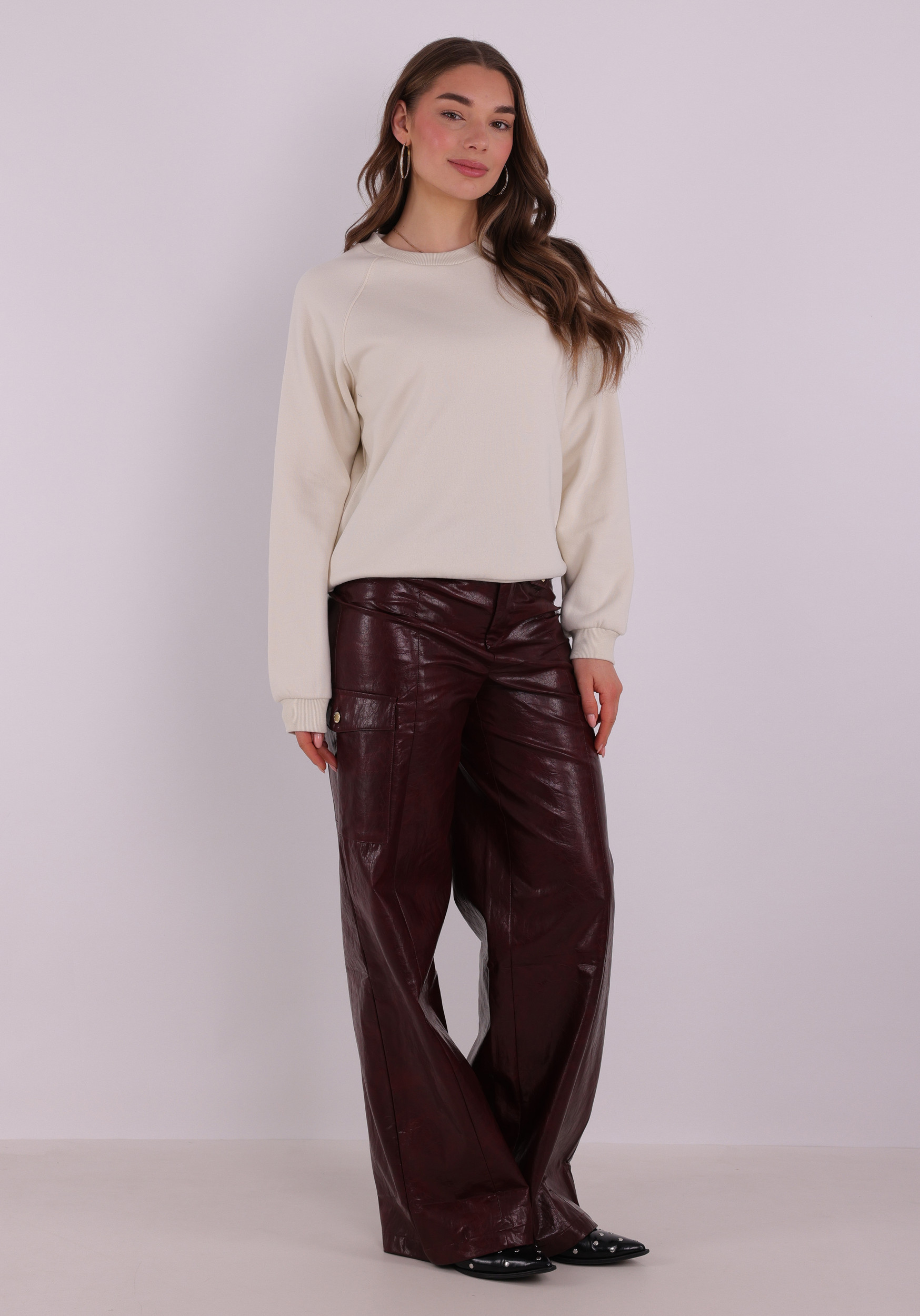 Ichi Sweater Lela 20125201 Ecru