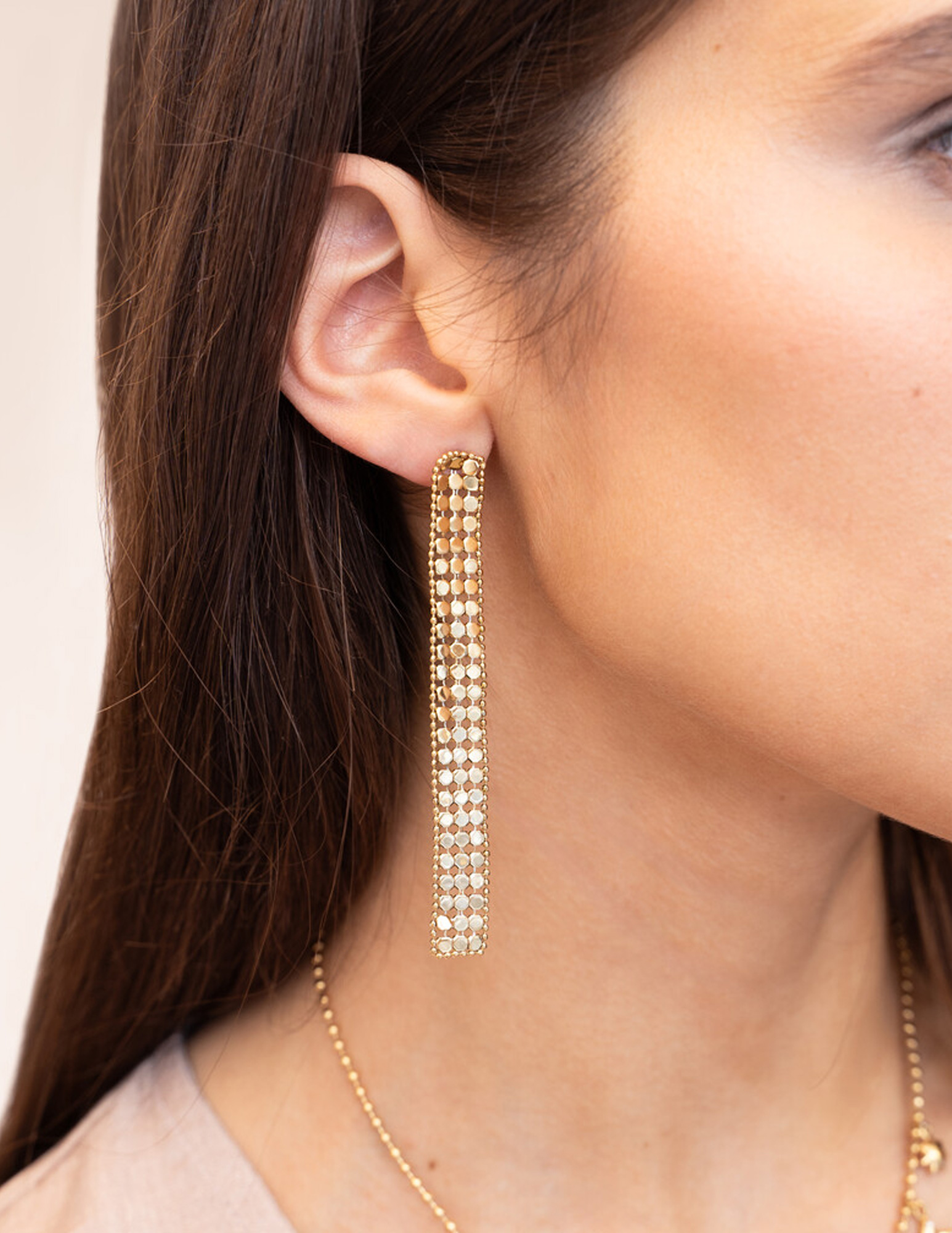 My Jewellery Starry statement oorhangers met coins MJ11924 Goud