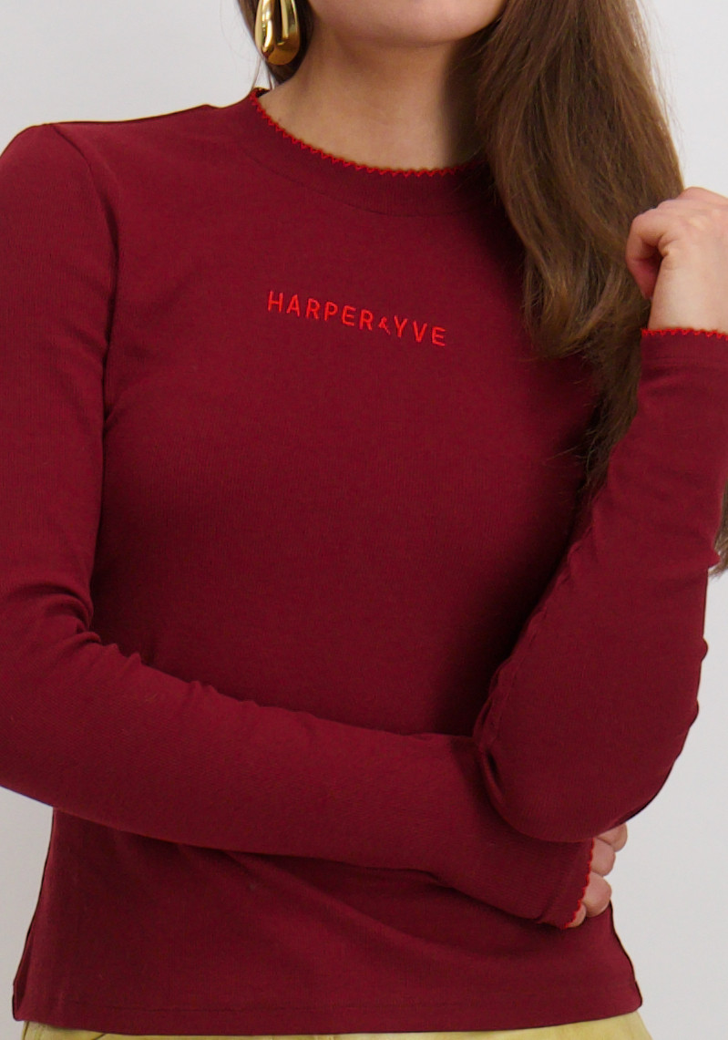 Harper & Yve Top Cammy DW25P615 Rood
