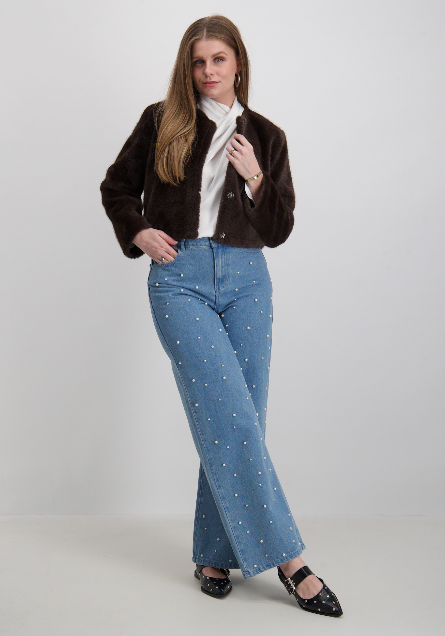 Jacqueline de jonge Blouse Rocky 15311619 Wolwit-ecru