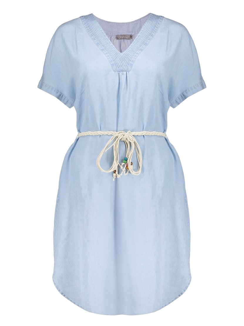 Geisha Jurk denim 67301-10 Licht blauw