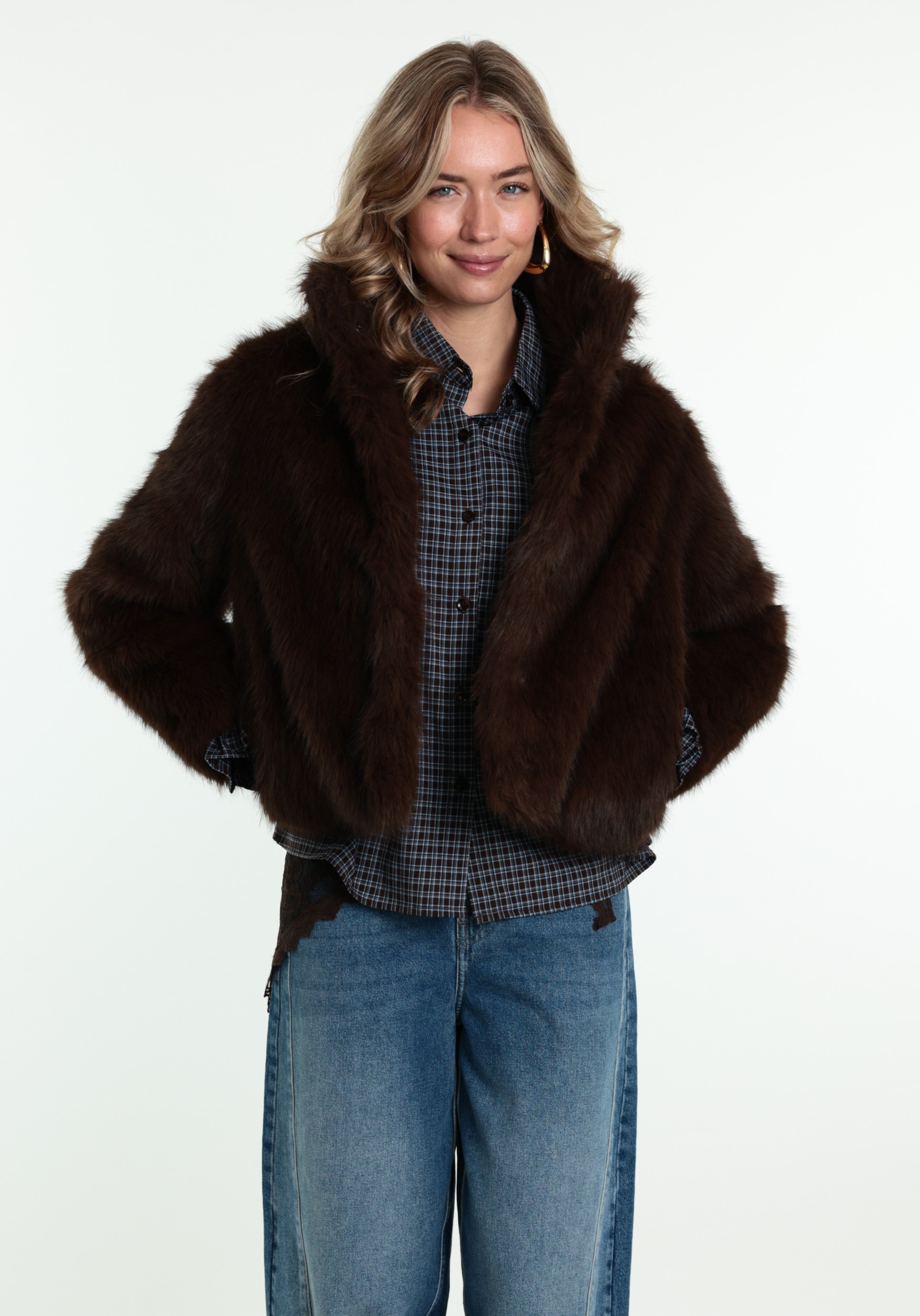 VERO MODA Winterjas Monroe 10315328 Donker bruin