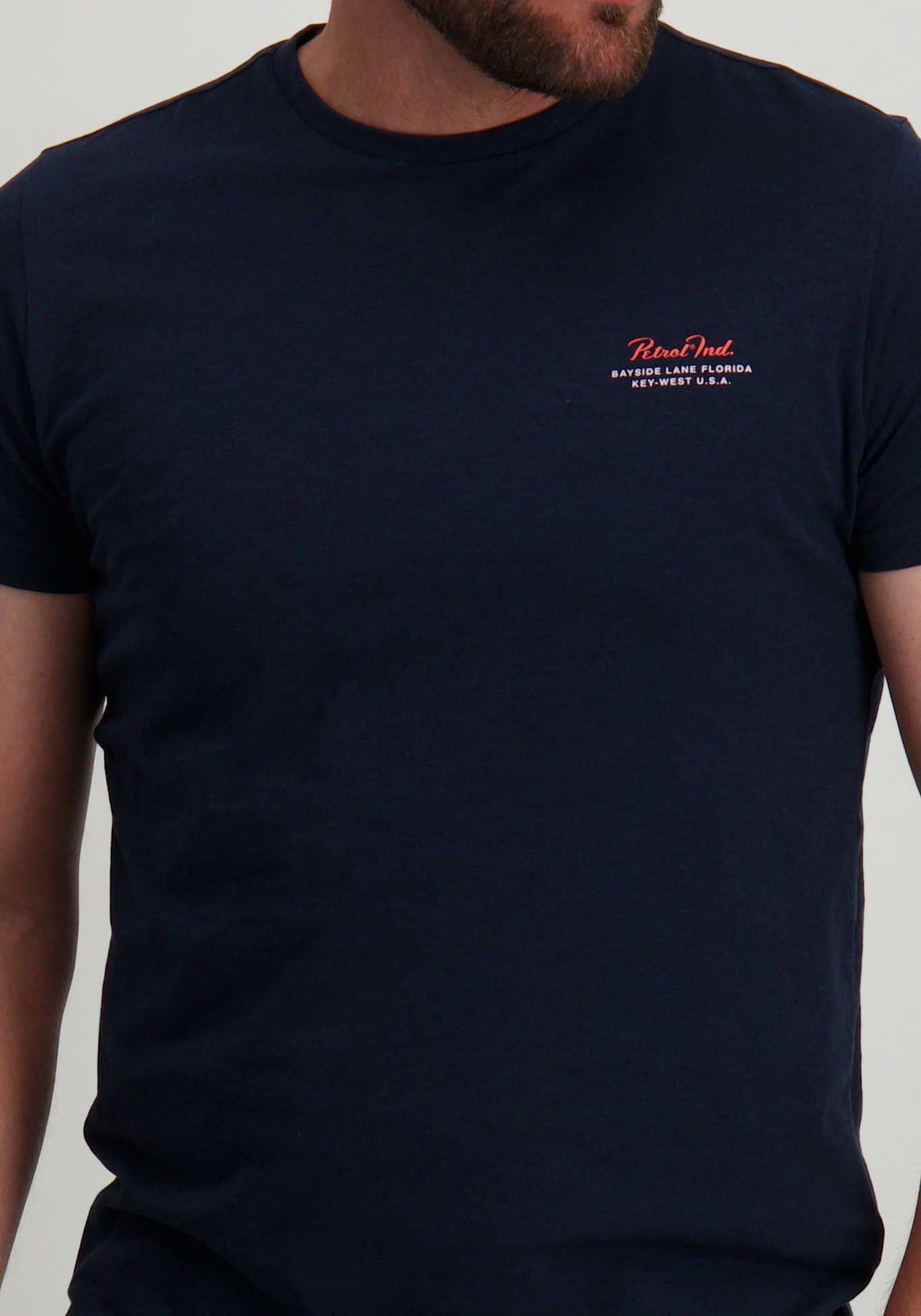 Petrol T-shirt M-1050-TSR647 Donker blauw