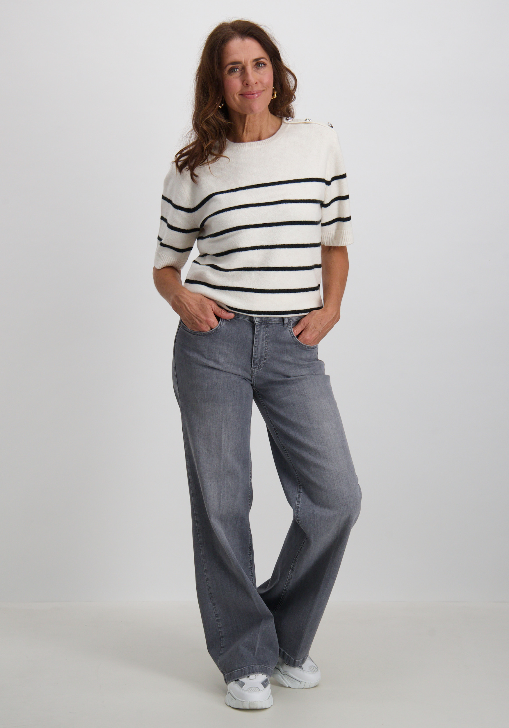 Tramontana Trui Y02-17-601 Zwart/Wit