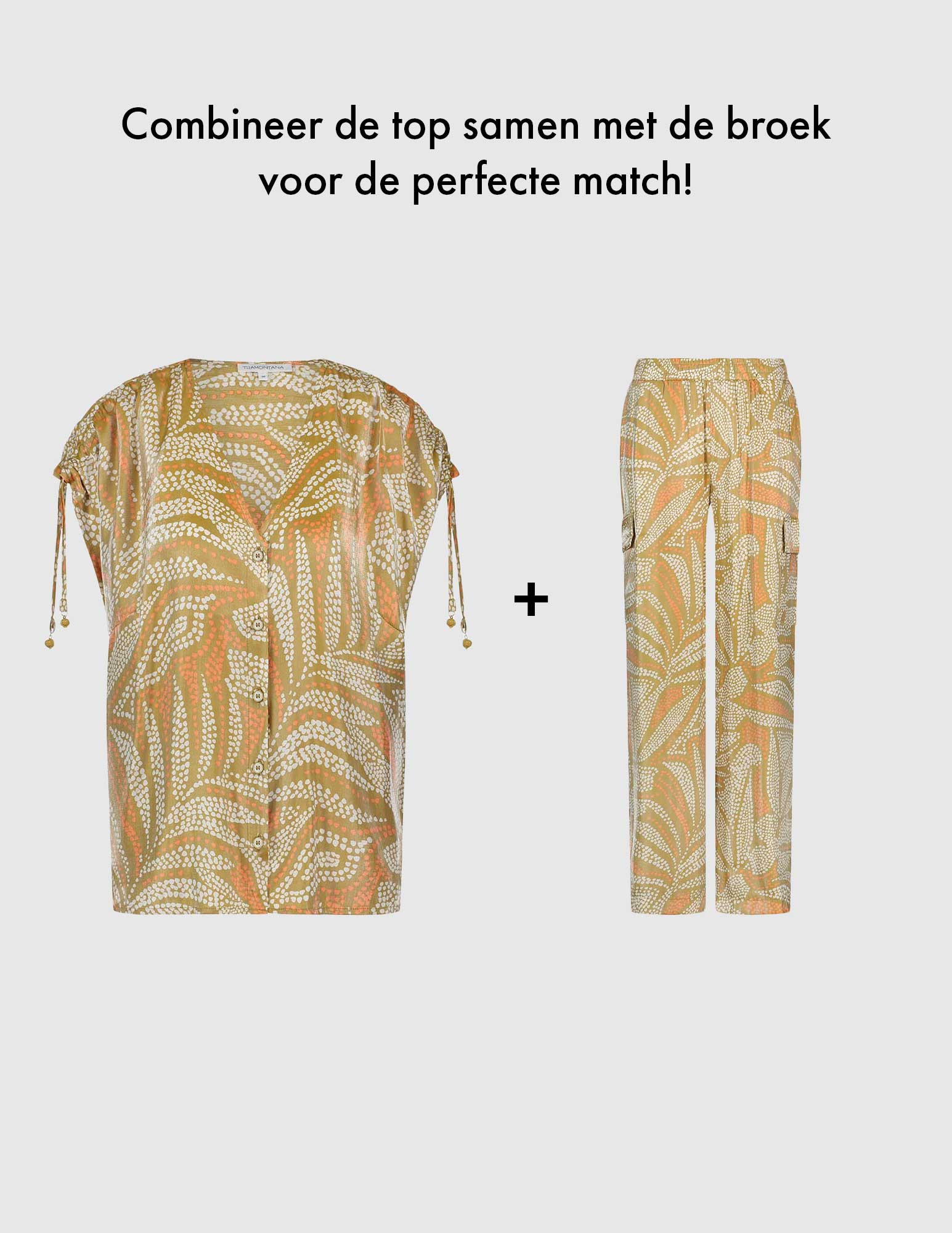 Tramontana Broek Summer Safari C04-16-101 Khaki