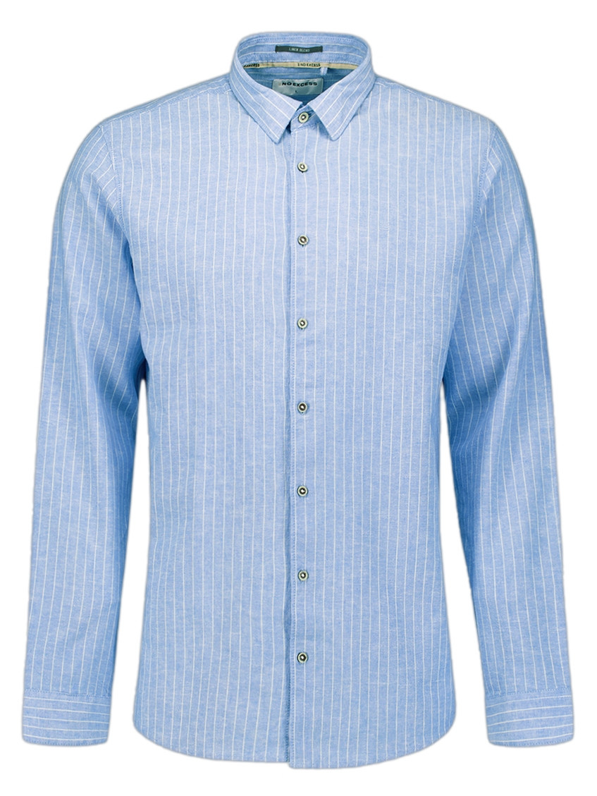 No Excess Overhemd 31470227SN Blauw