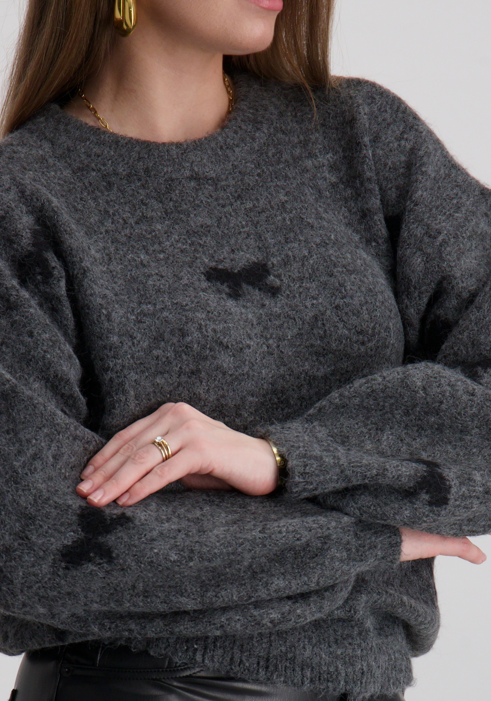 Only Trui Brunhilda 15361150 Midden grijs