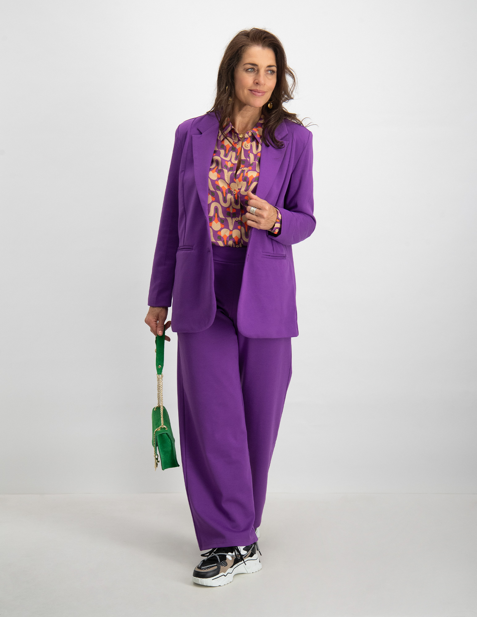 Ichi Oversized blazer Kate 20118123 Paars