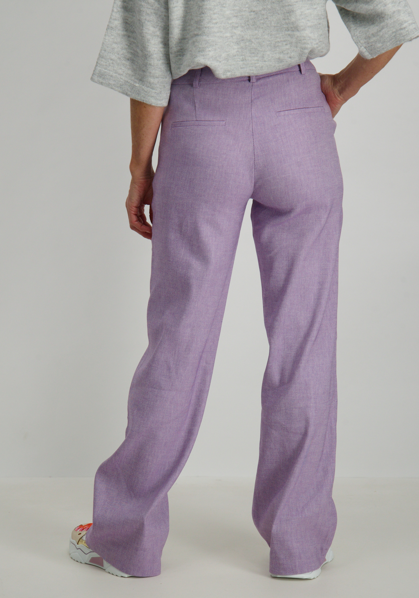 Geisha Twill pants 51112-32 Paars