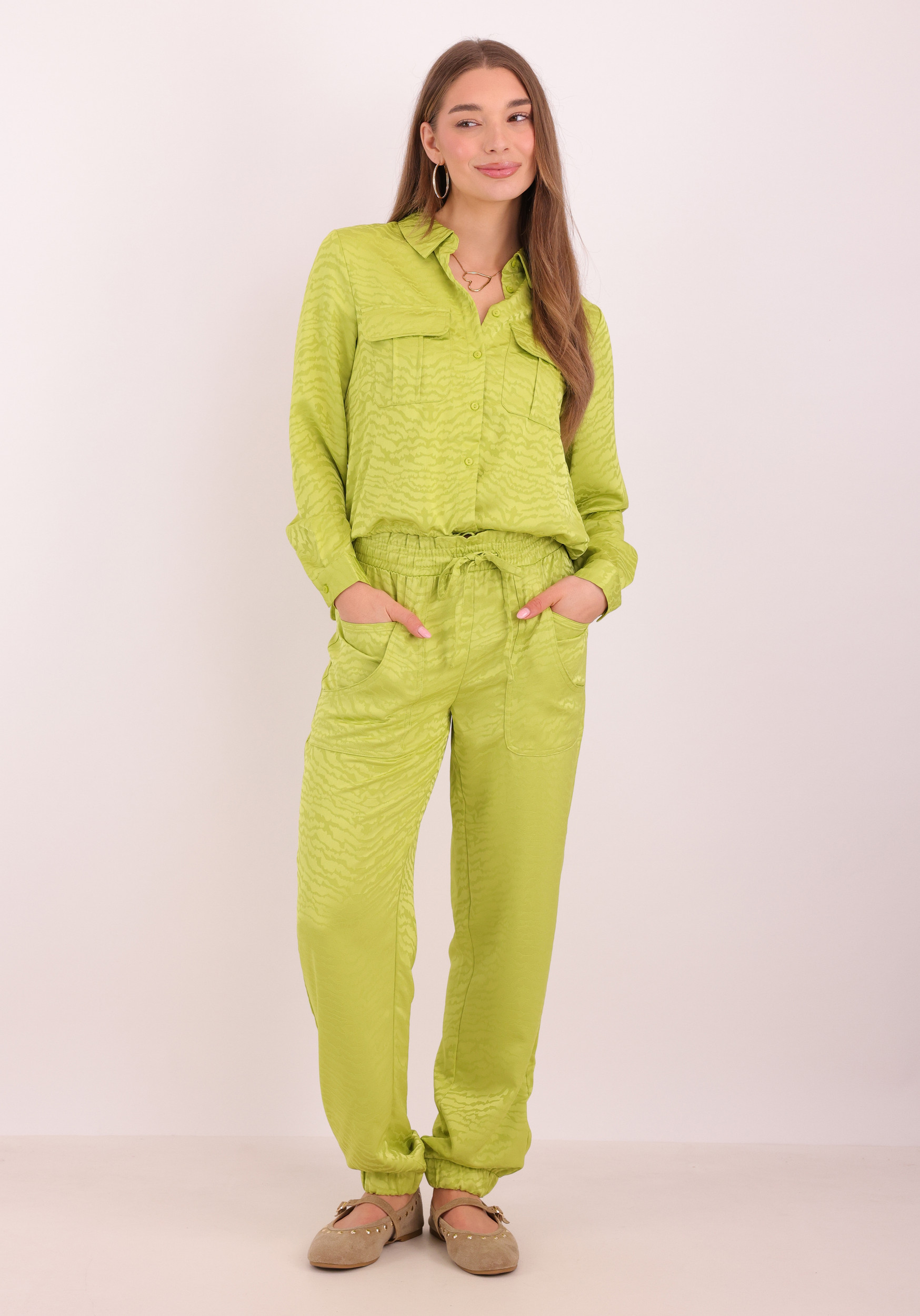 VERO MODA Broek Marys 10347243 Groen