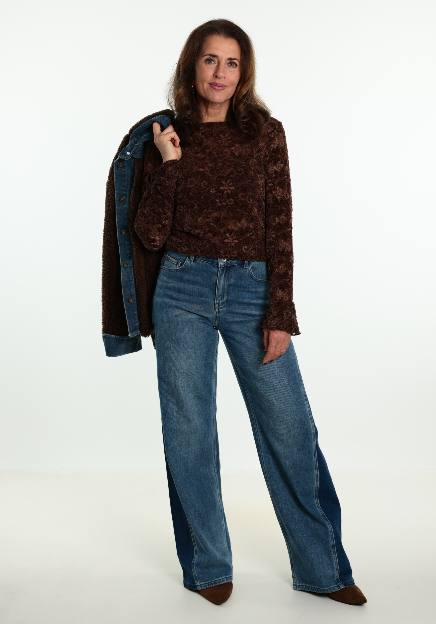 Red Button Jeans Claudette insert SRB5012 Jeans blauw