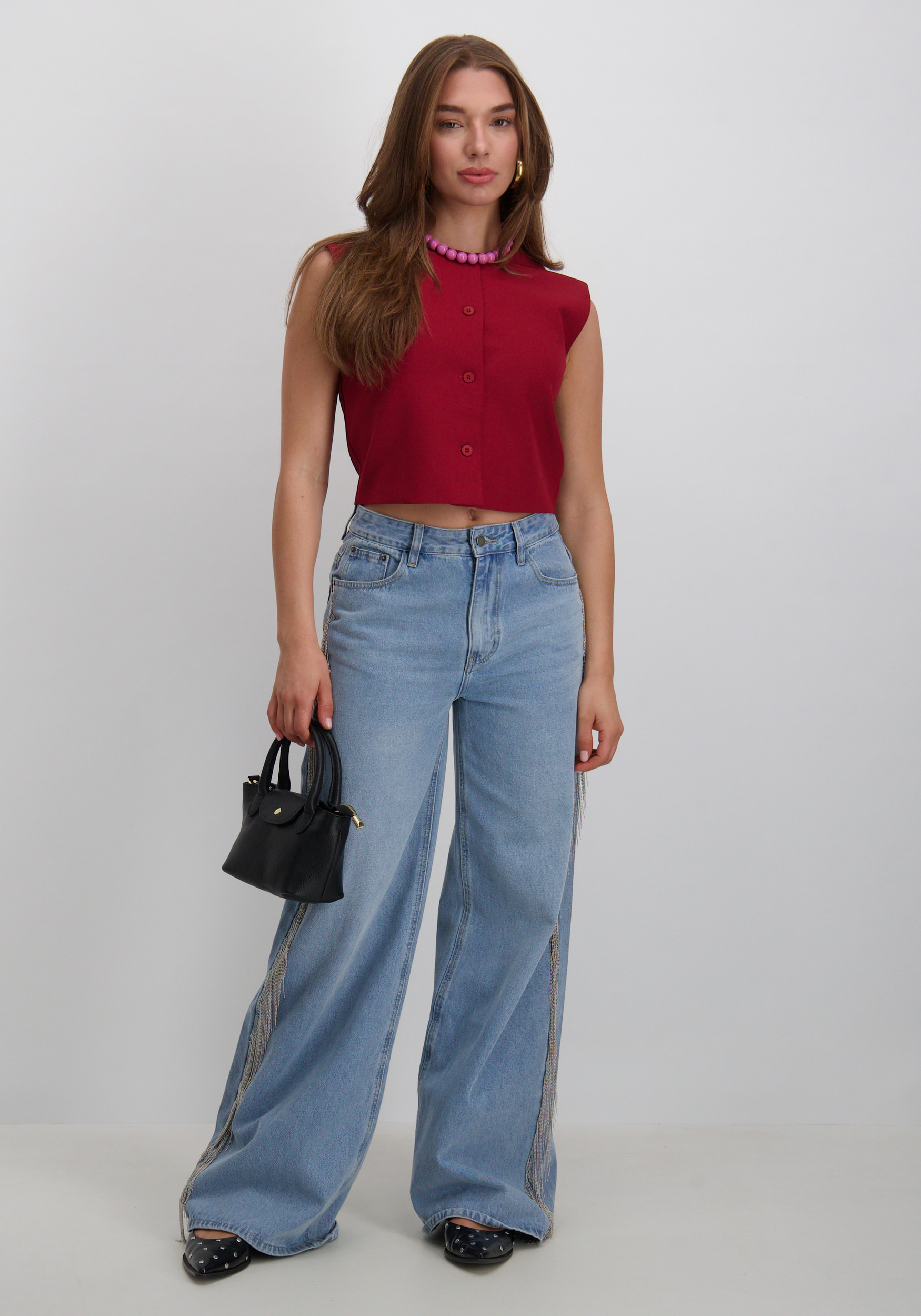 Refined Department Gilet Jole R2509650766 Bordeaux