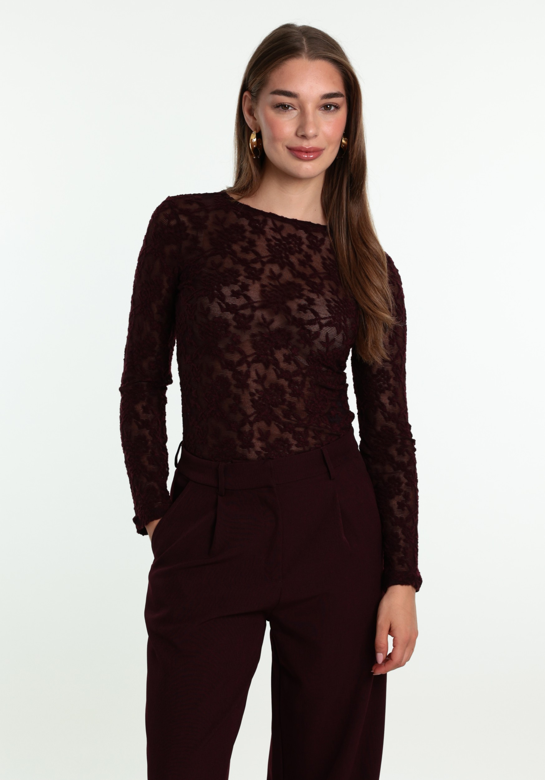 ONLY Top Blaise 15356155 Donker Paars