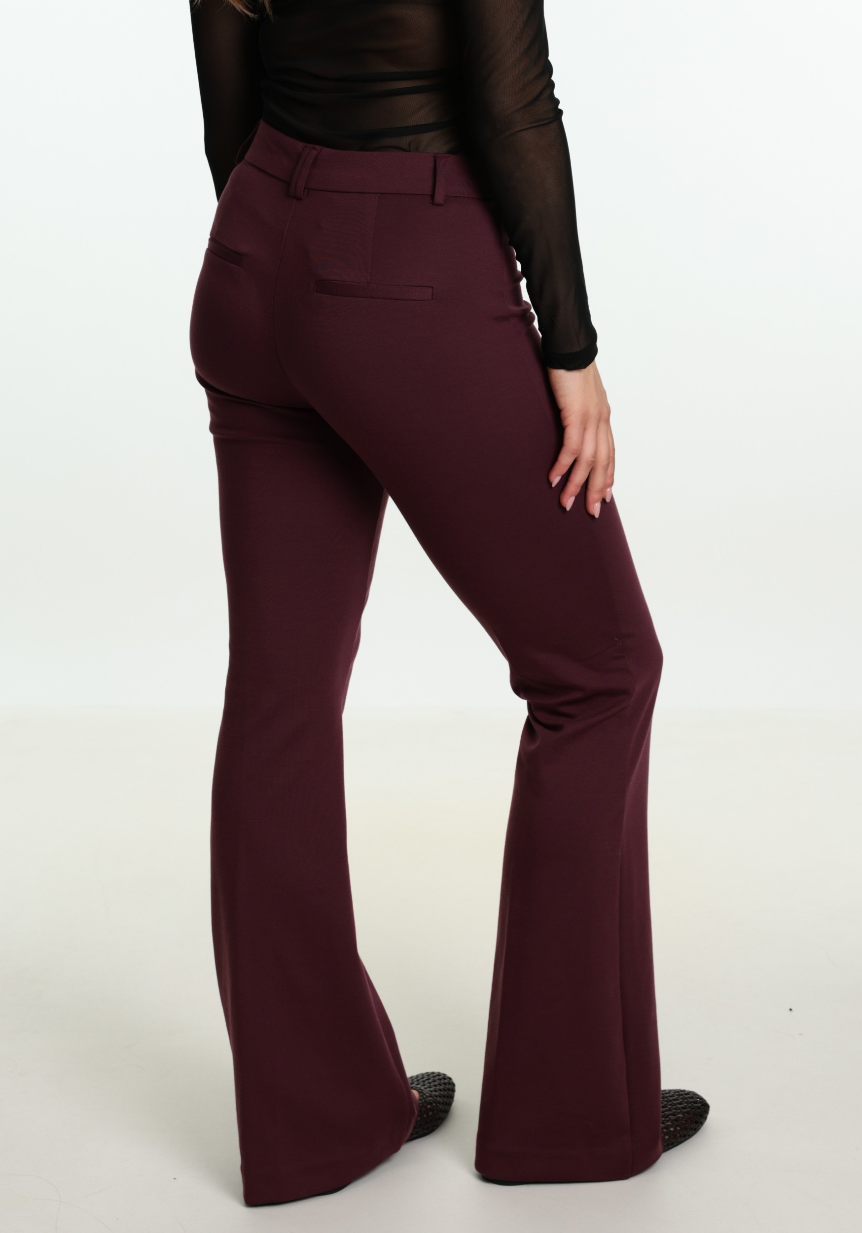 ONLY Flared broek Peach 15298660 Donker Paars