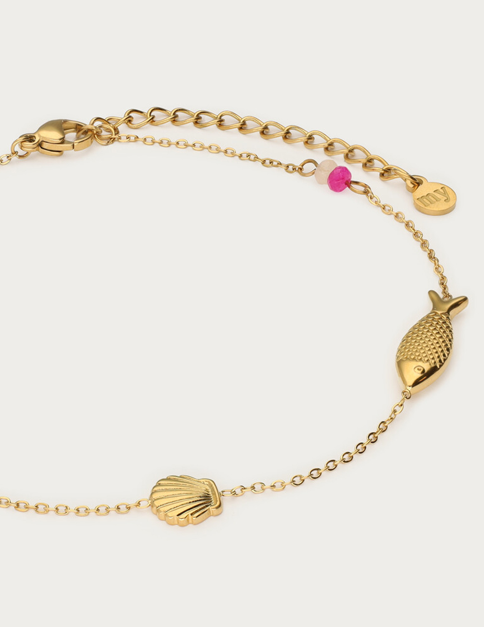 My Jewellery Enkelbandje met ocean bedels MJ12915 Goud