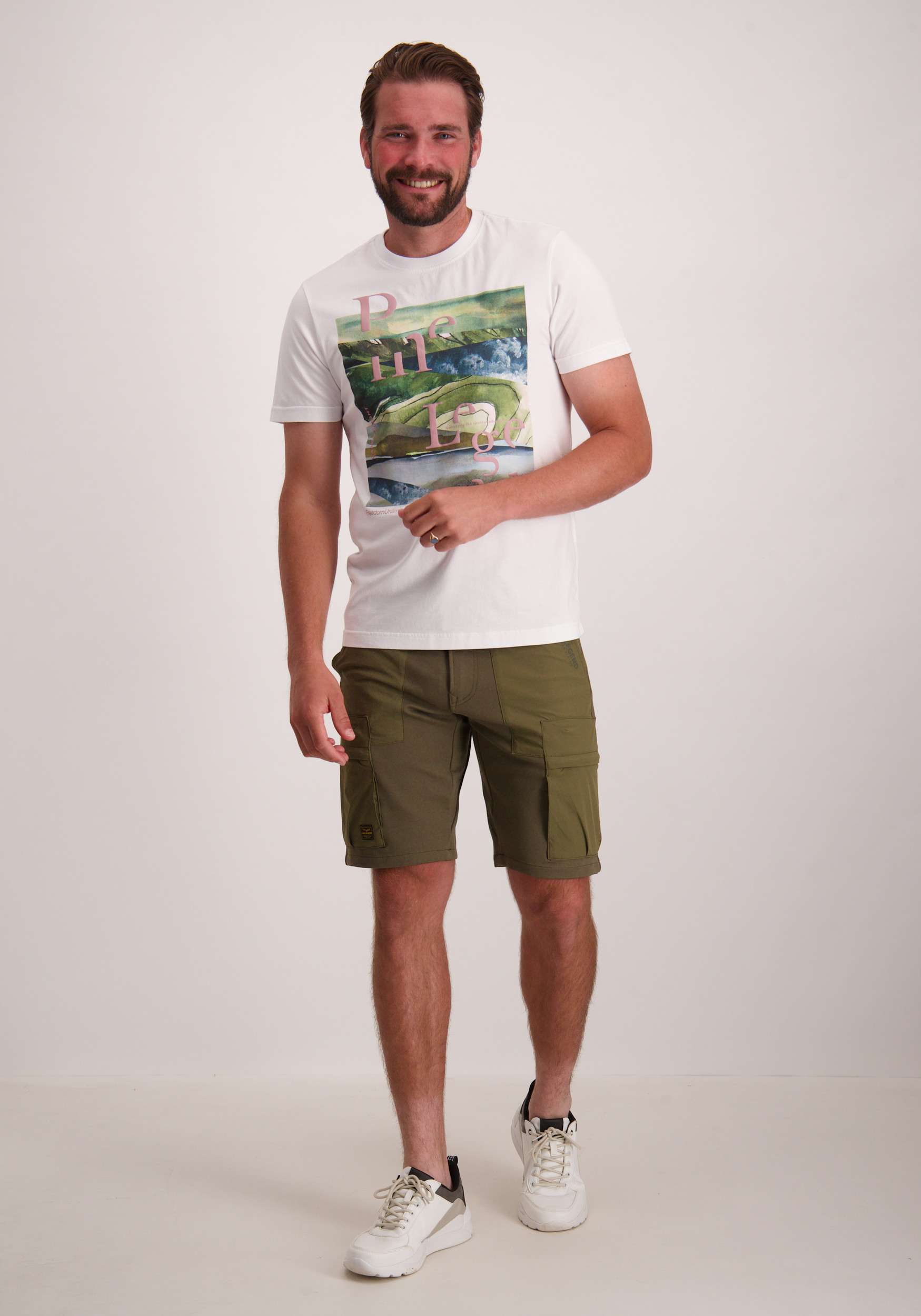 PME Legend T-shirt printed PTSS2505572 Wit