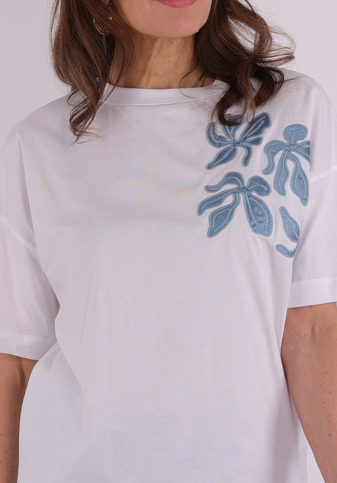 Jansen Amsterdam T-shirt RILEY SS26 Licht blauw