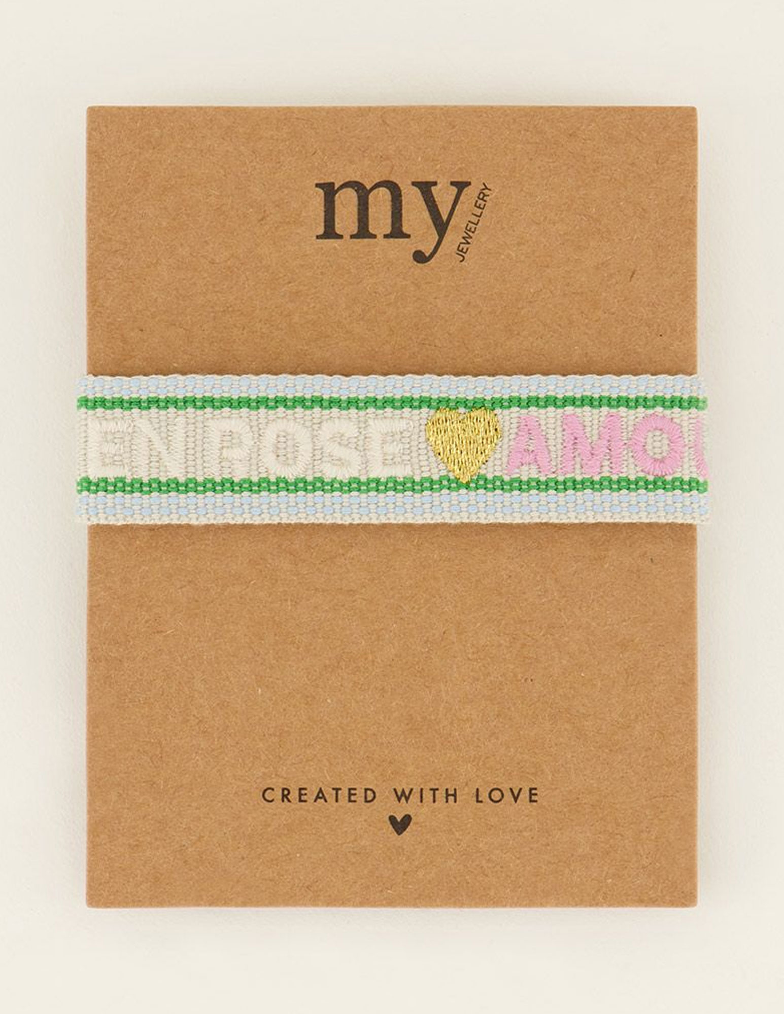 My Jewellery Bohemian armband amour MJ07930 Groen