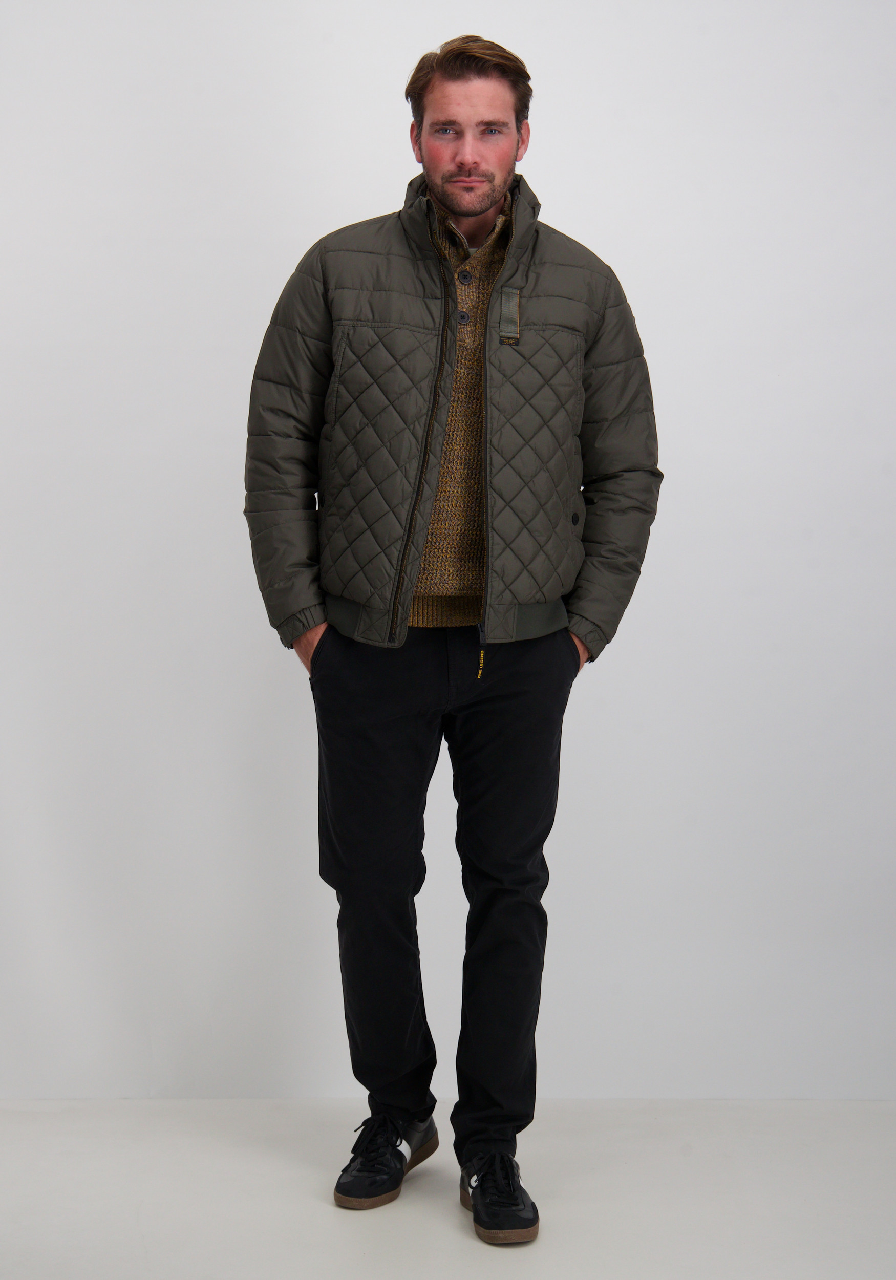 PME Legend Flightjacket Cargo PJA2508118 Donker groen