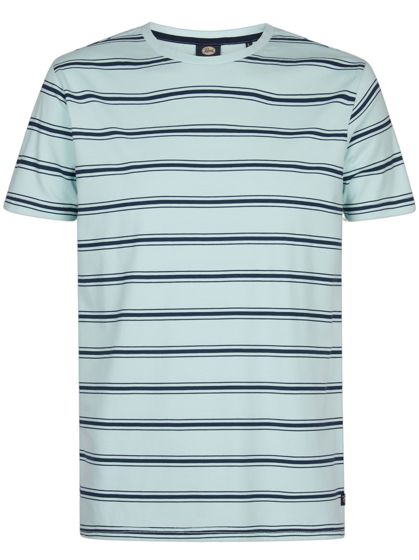 Petrol T-shirt gestreept M-1060-TSR120 Licht blauw