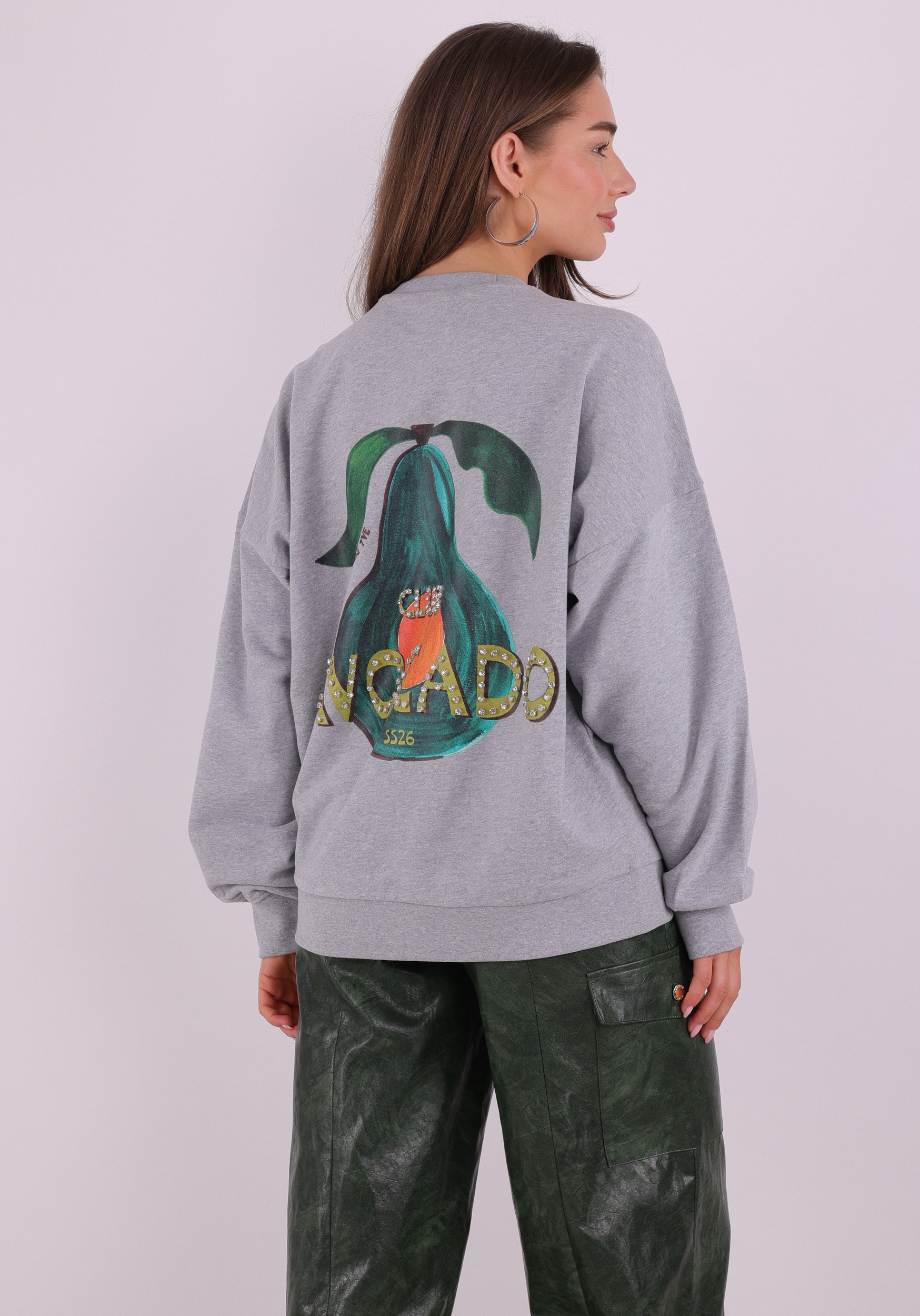 Harper & Yve Sweater Club Avocado SS6Y502 Grijs