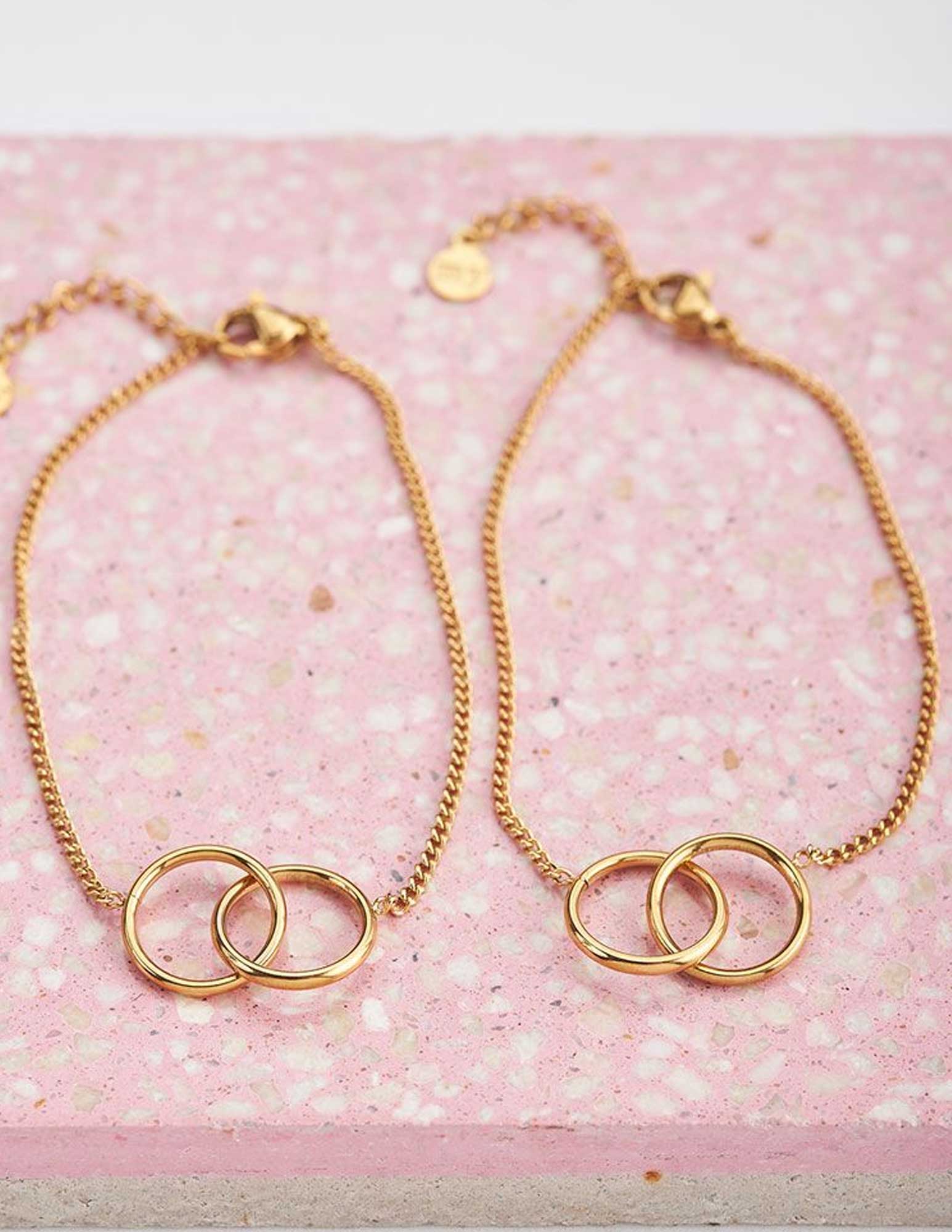 My Jewellery Forever connected armbanden set MJ05003 Goud