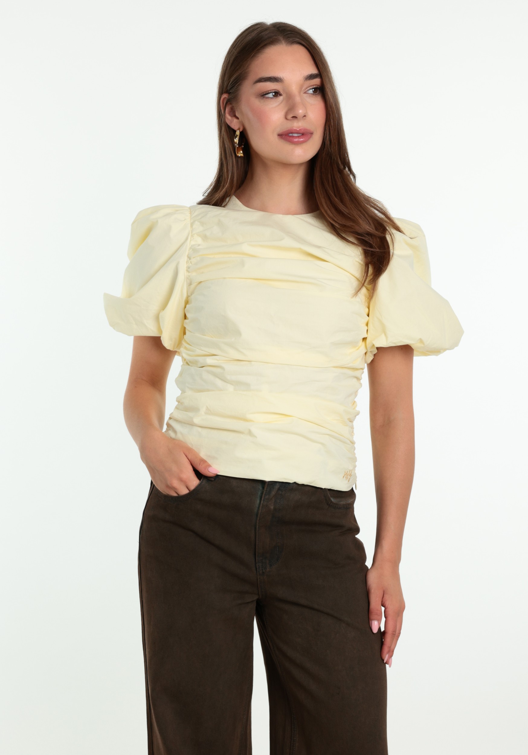 Harper & Yve Blouse Niko AW6P402 Licht geel