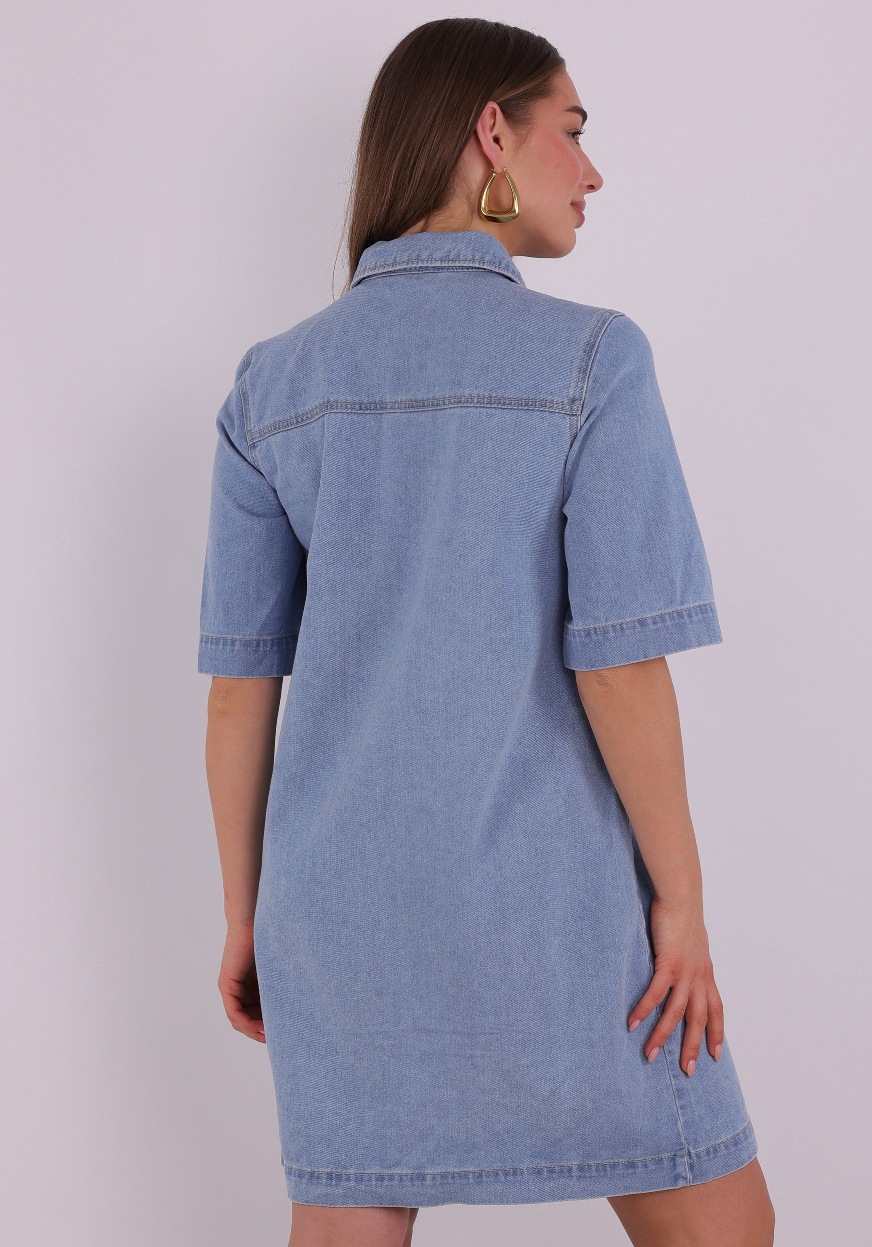Only Denim jurk Belle 15324384 Licht blauw