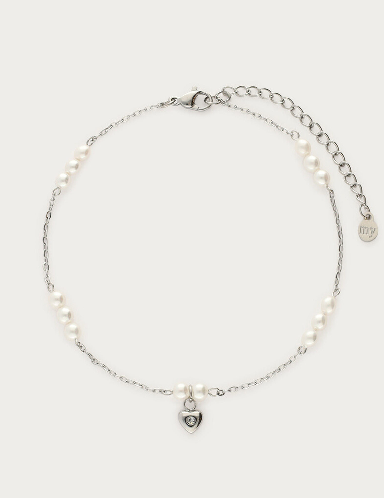 My Jewellery Enkelbandje zoetwaterparels MJ12912 Zilver