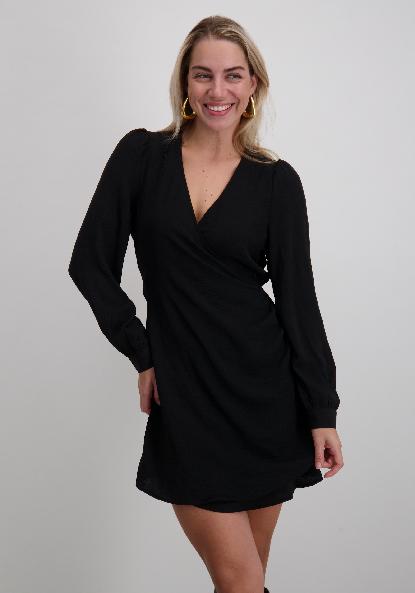 Vero moda Jurk Carla foil 10335942 Zwart