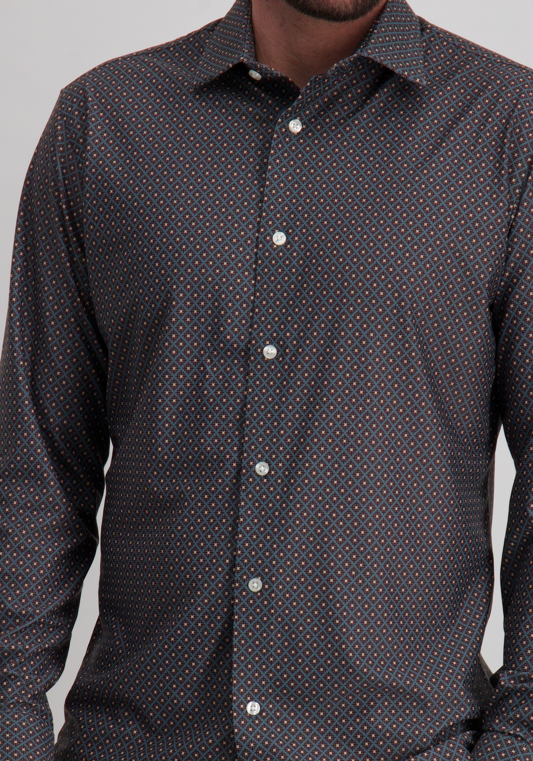 Jack & jones Overhemd Blaactive 12282199 Raf blauw