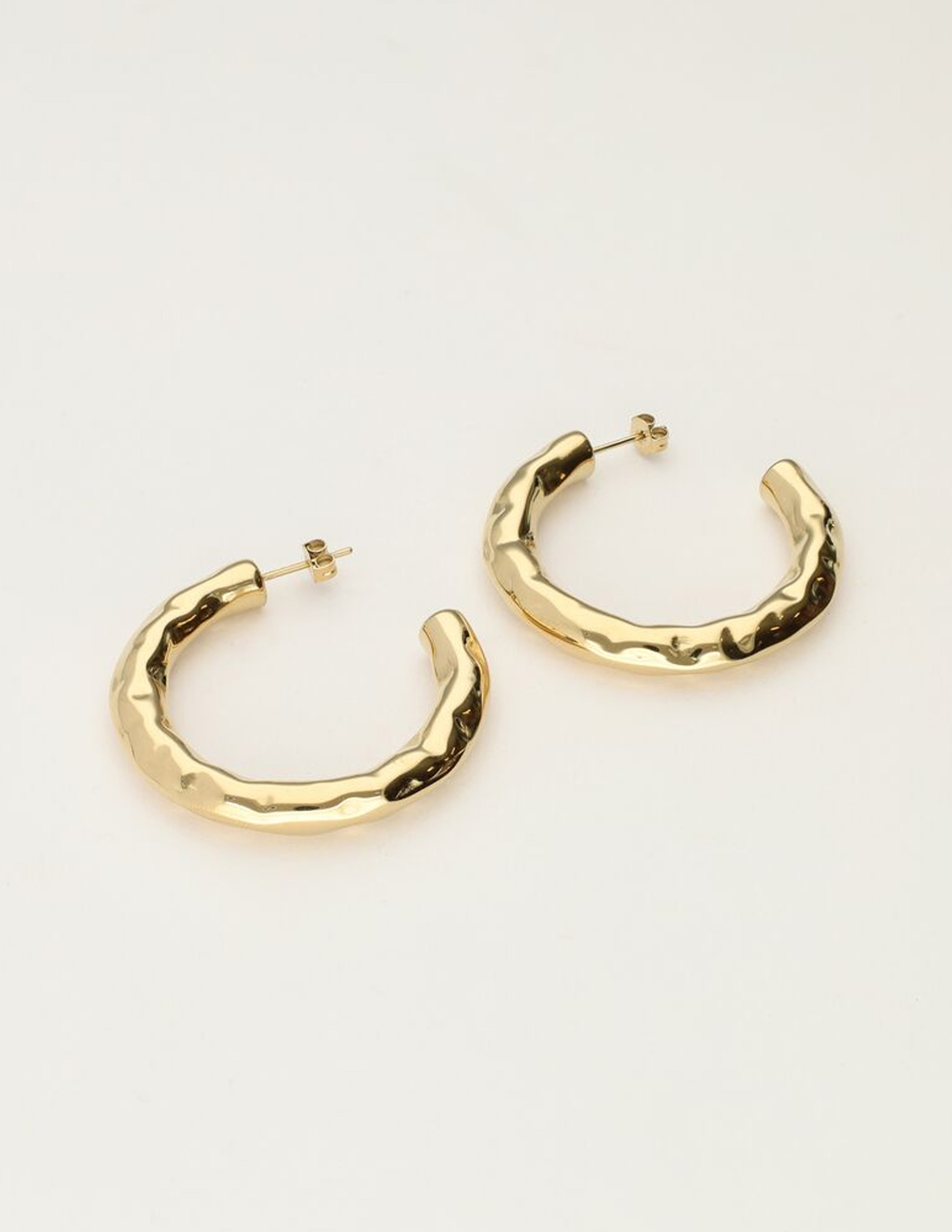 My Jewellery Gehamerde oorringen MJ11398 Goud