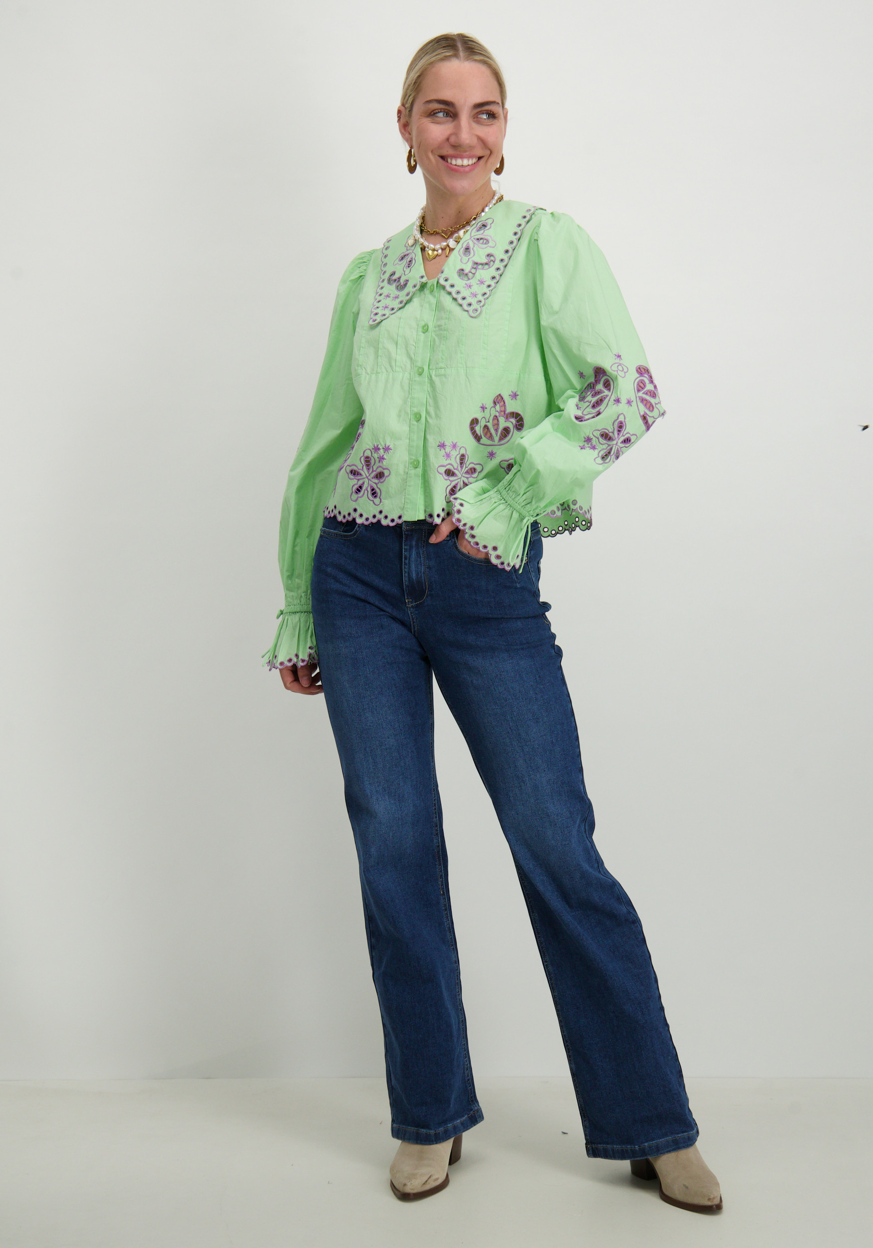 Harper & Yve Blouse Candice SS25C603 Groen