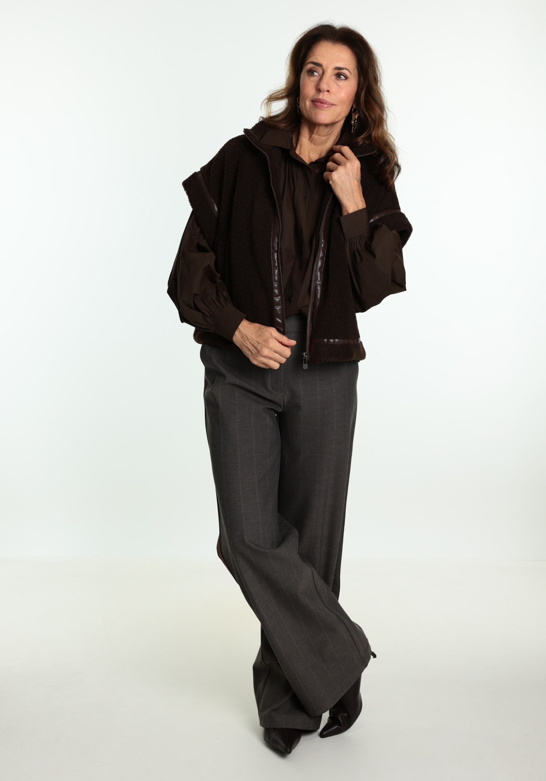 Geisha Broek 61503-10 Donker Grijs
