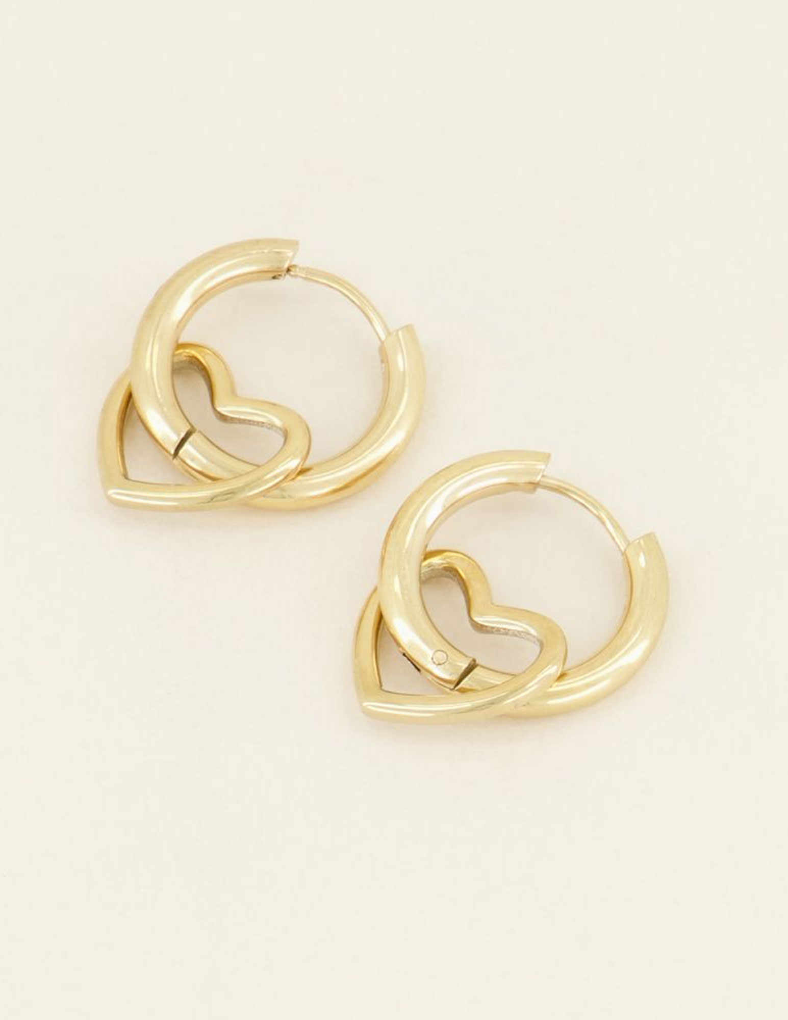 My Jewellery Oorbellen met hart MJ04133 Goud