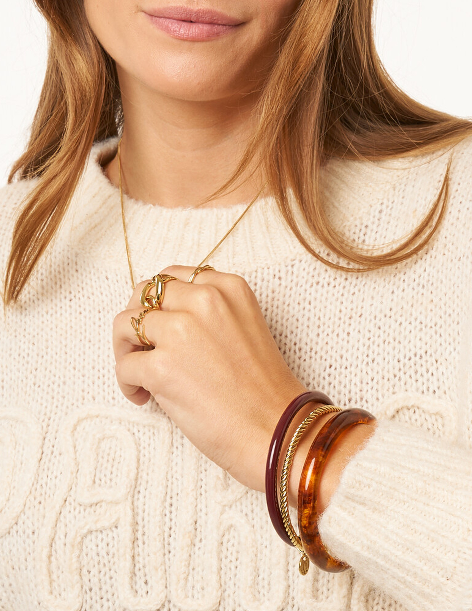 My Jewellery Bangle set resin MJ15221 Goud