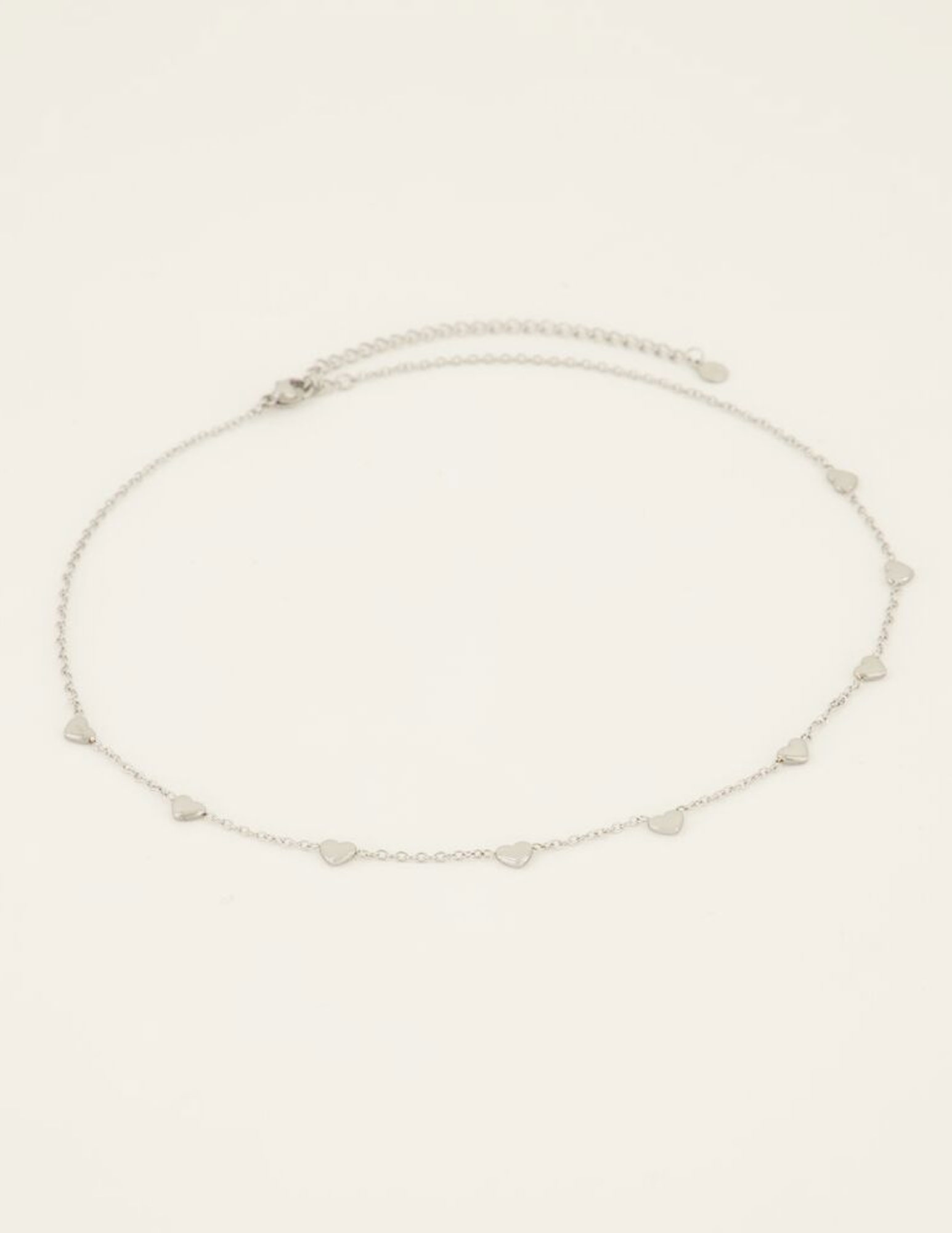 My Jewellery Ketting met hartjes MJ07639 Zilver