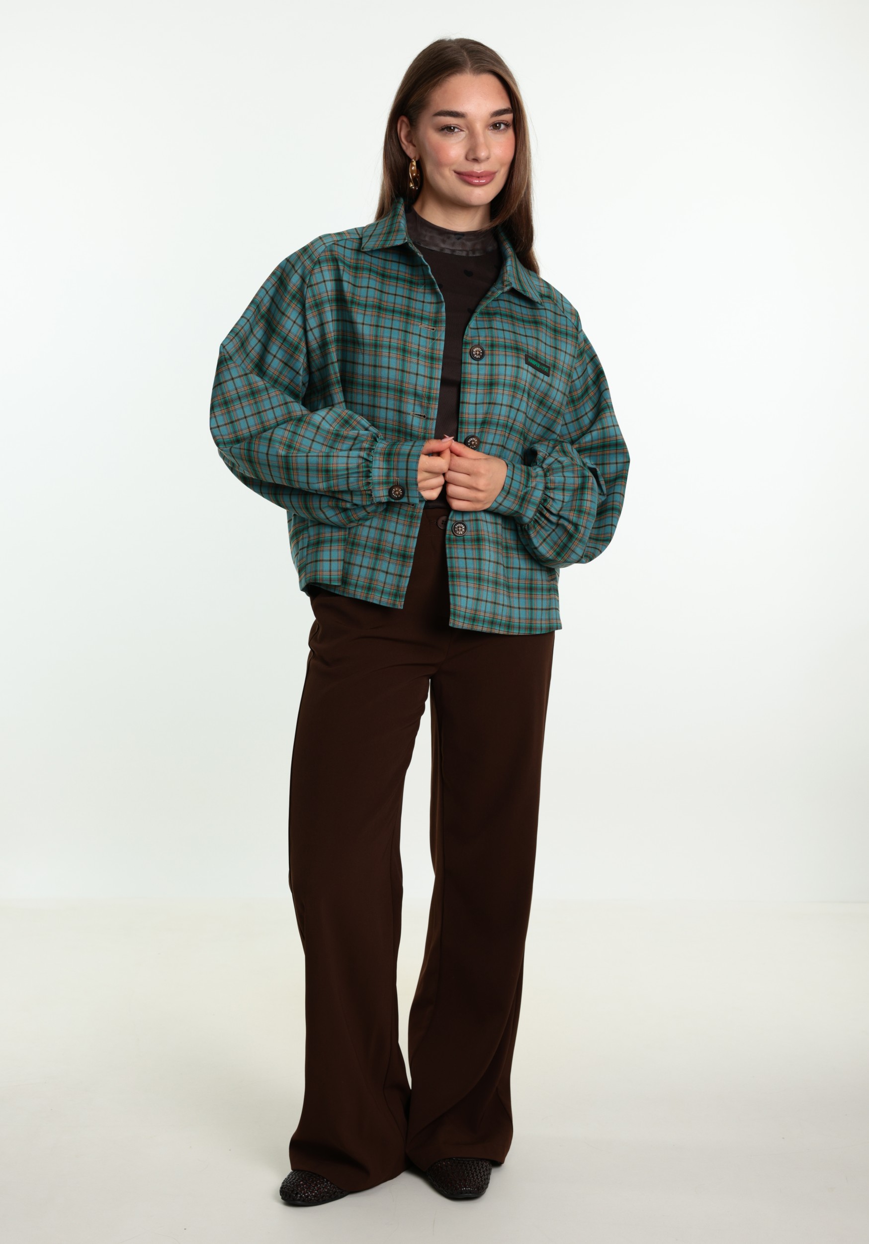 Ydence Broek Solange FS2607 Donker bruin