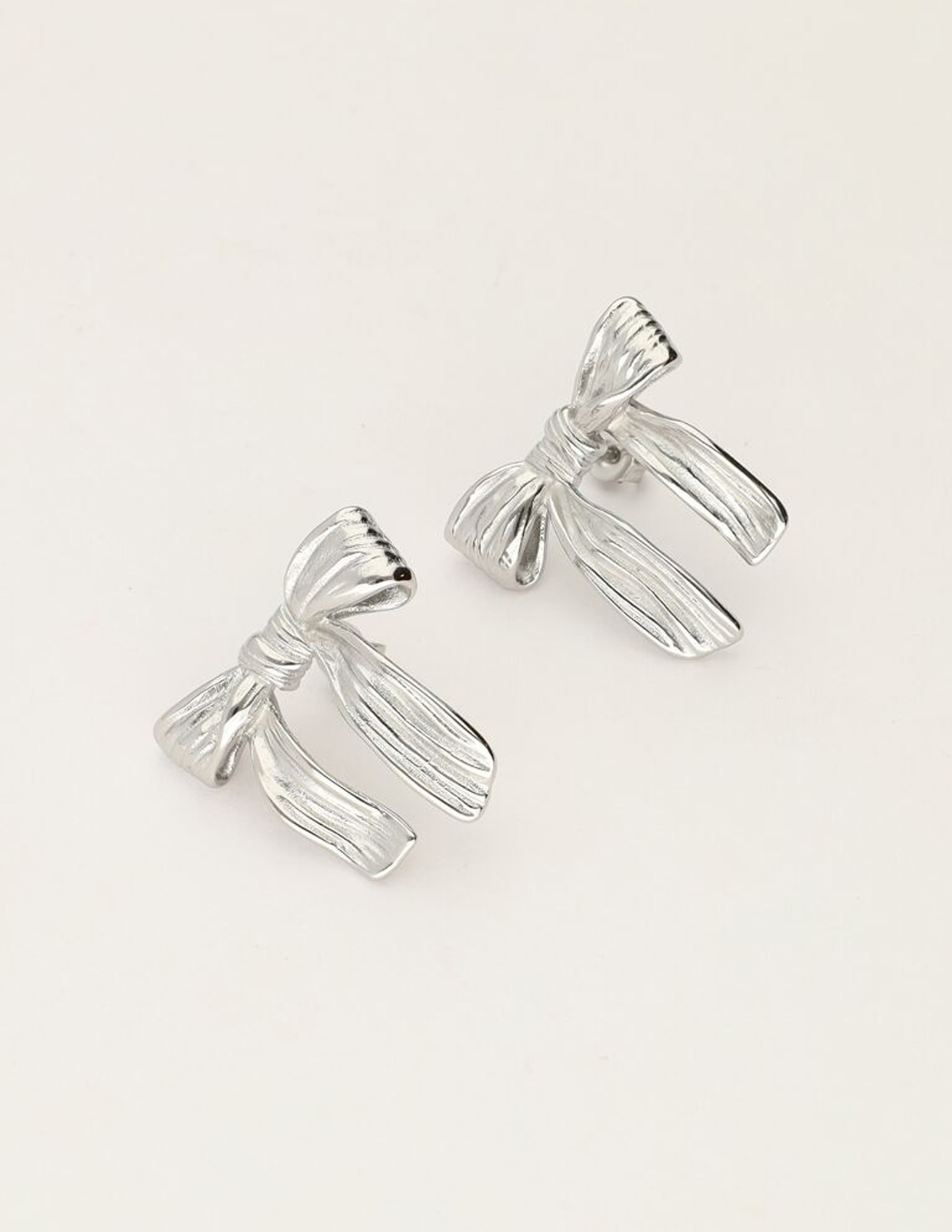 My Jewellery Studs met vintage strik MJ11399 Zilver